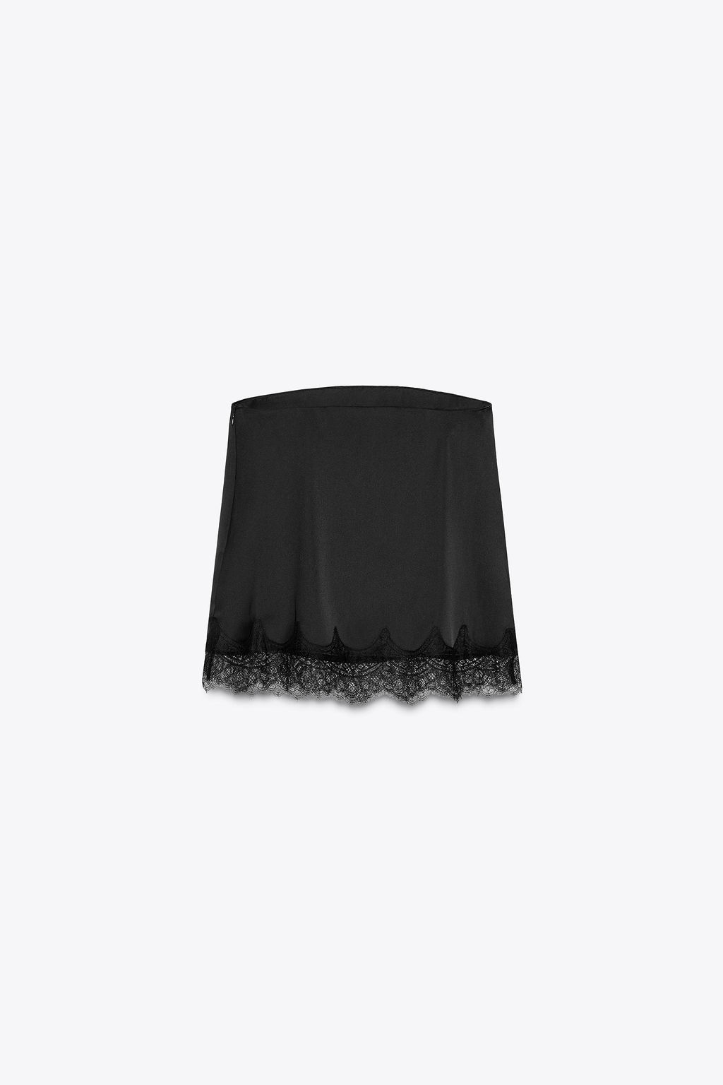 SATIN TOP WITH LACE TRIM - Zara фото 6