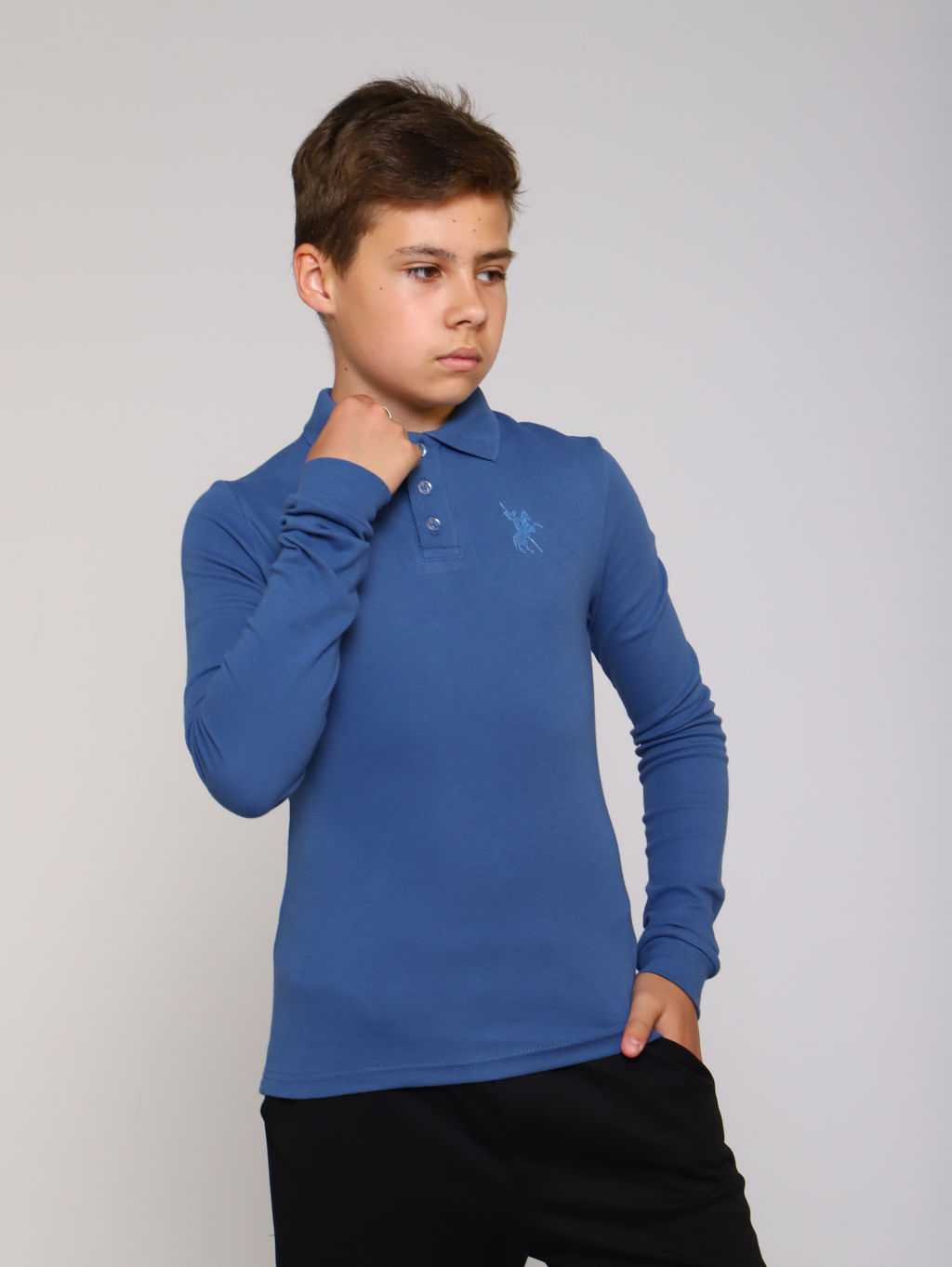 Рубашка-поло Лицей белый Ладошки  фото 11