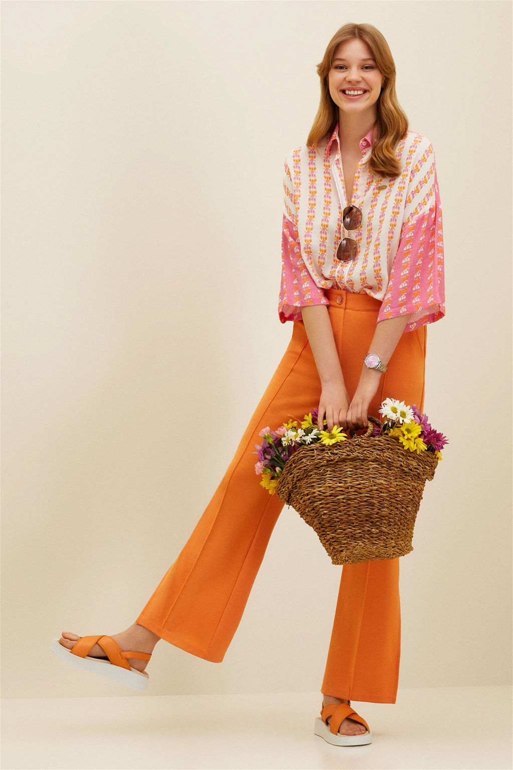 Женская розовая рубашка с длинным рукавом - U.s. polo assn фото 2