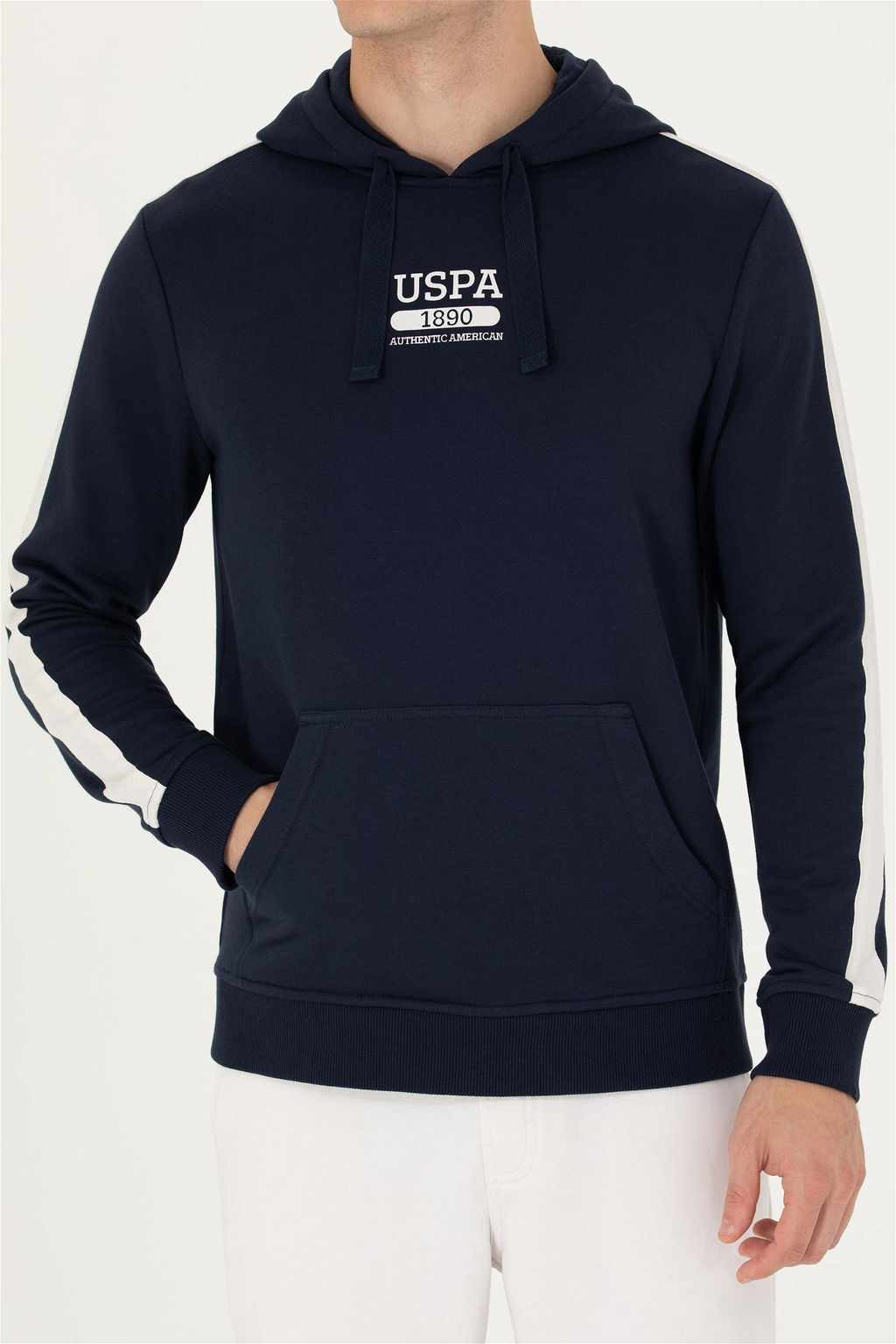 U. S. Polo Assn Мужская темно-синяя толстовка с капюшоном - U.s. polo assn фото 14