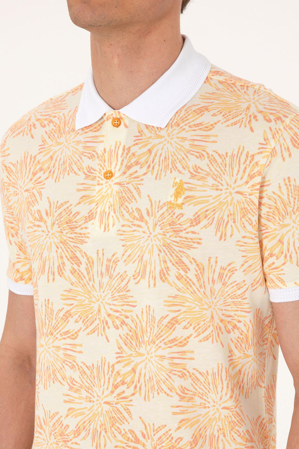 Erkek Regular Fit Polo Yaka Turuncu Ti__rt Sepette S_rpriz _ndirim - U.s. polo assn фото 7