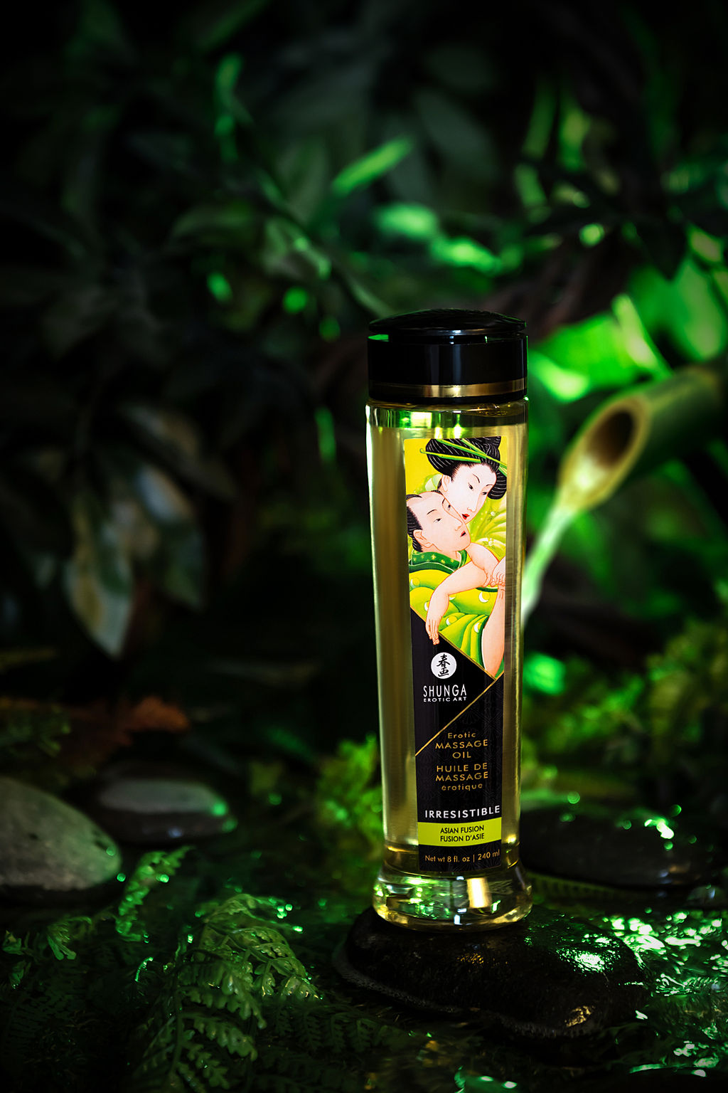 Масло массажное для тела Shunga Азиатские нотки (Irresistible. Asian Fusion), 240 мл.