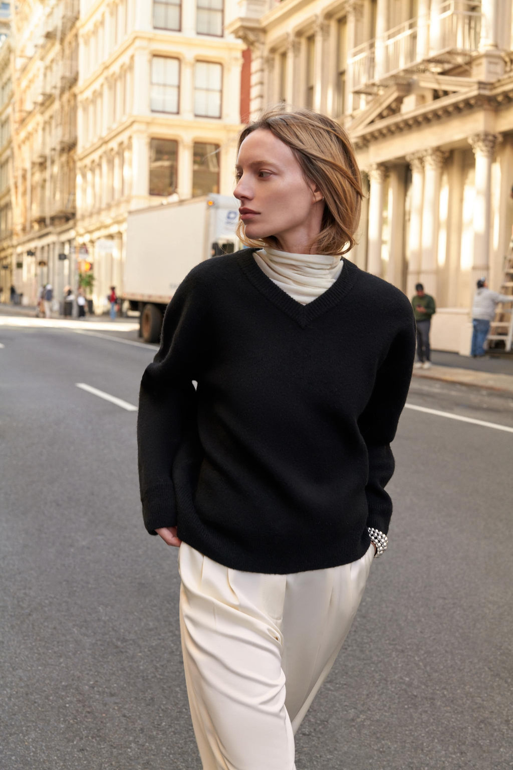 PLAIN KNIT V-NECK JUMPER - Zara фото 5