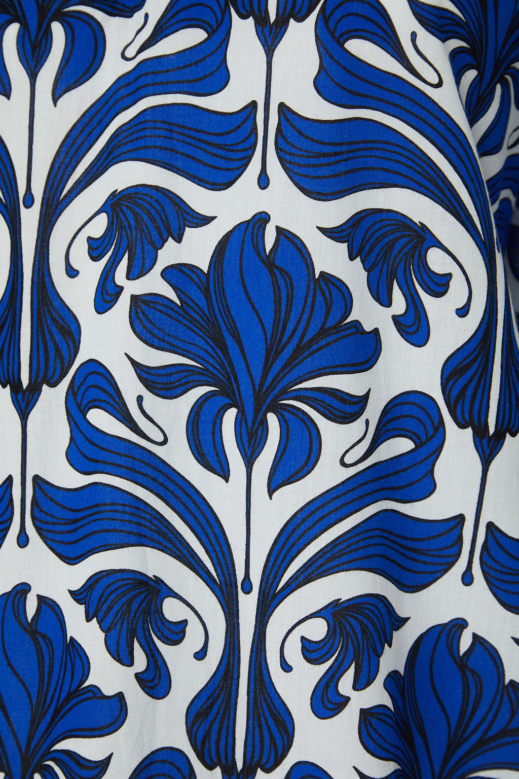 Etnik Desenli Genis Kal?p Dokuma %100 Pamuk Midi Plaj Elbisesi TBESS22EL0009