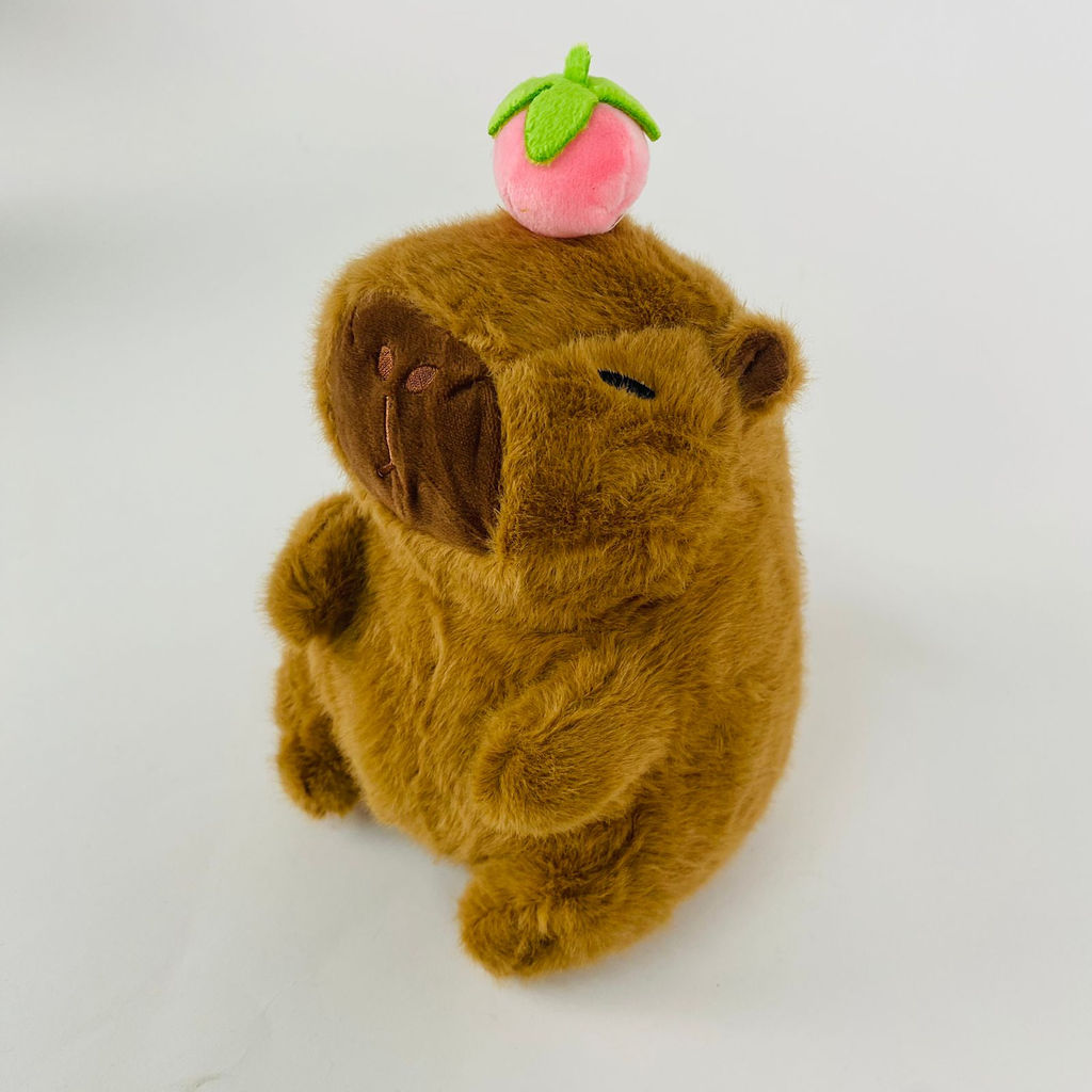 Мягкая игрушка Капибара с ягодой 22 см (арт. YE240618-6) - Storyland фото 14