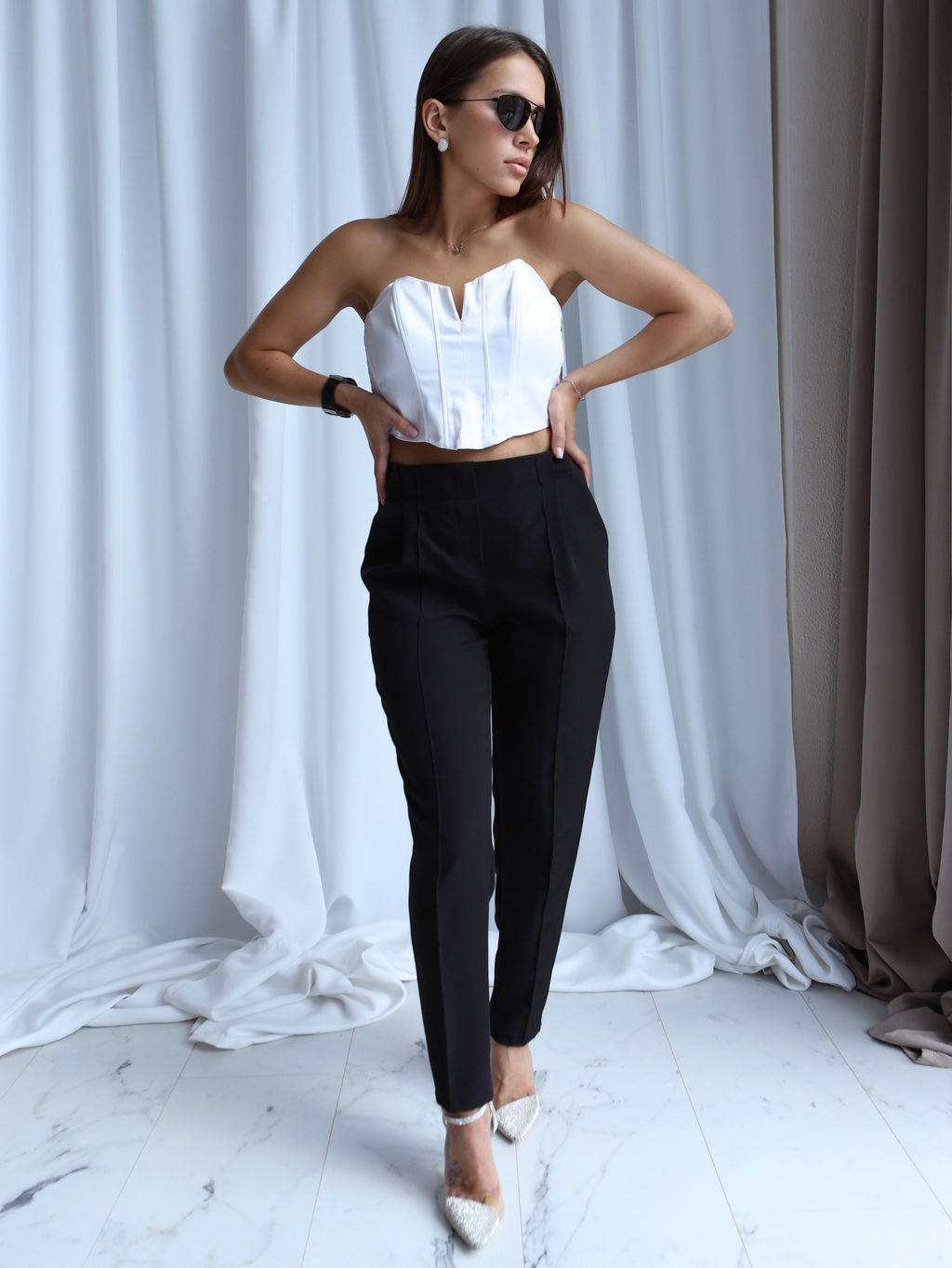 Женские Брюки женские КБ500 Черный от фабрики Спортсоло