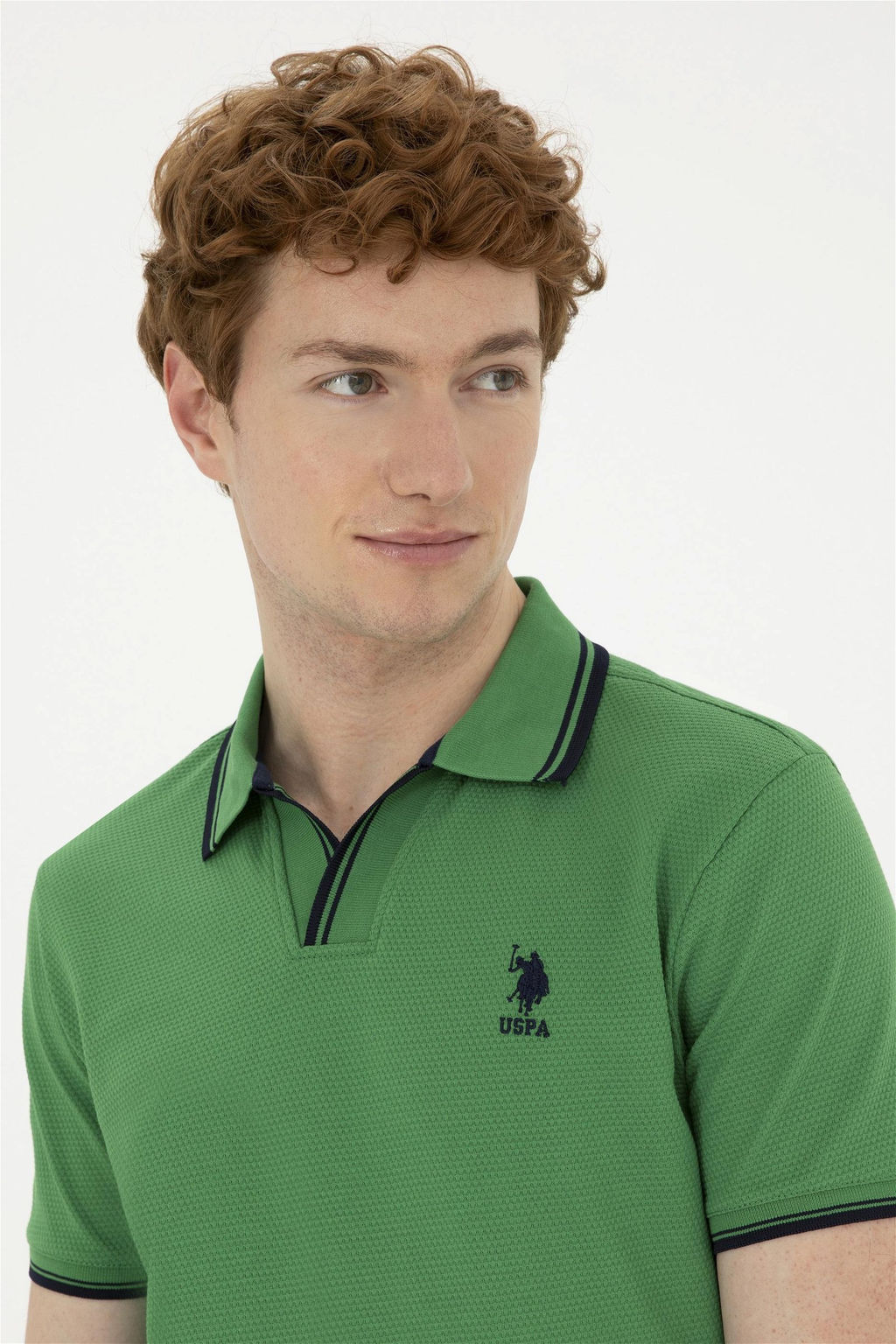 Мужская зеленая футболка - U.s. polo assn фото 2