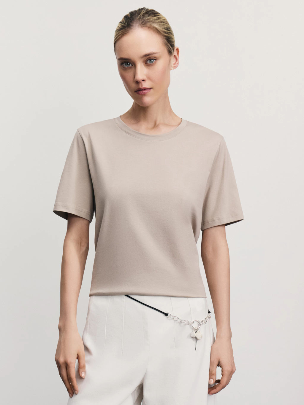 Базовая футболка из хлопка / Zarina фото 2