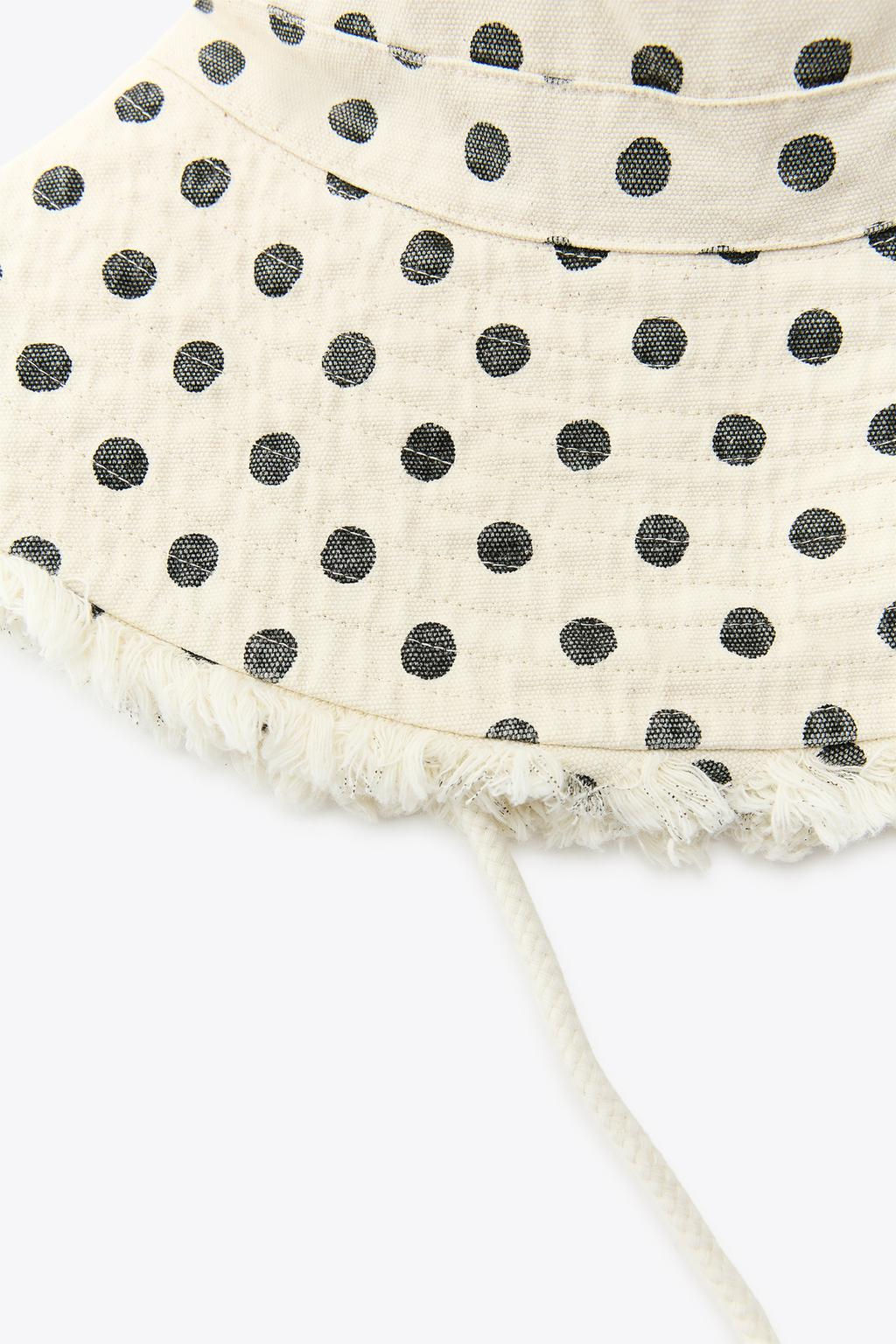 POLKA DOT BUCKET HAT - Zara фото 4