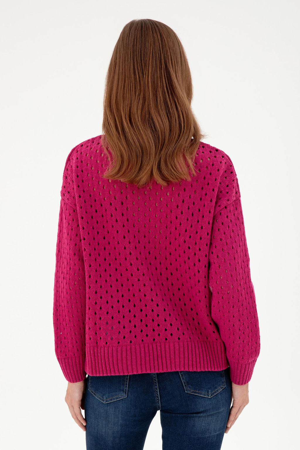 Женский свитер цвета фуксии Неожиданная скидка в корзине - U.s. polo assn фото 5