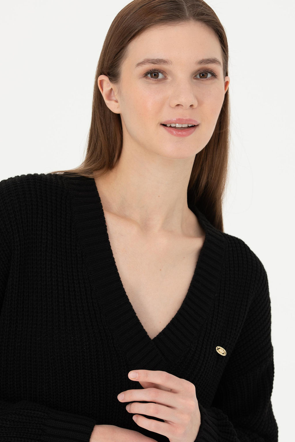Женский черный свитер - U.s. polo assn фото 9