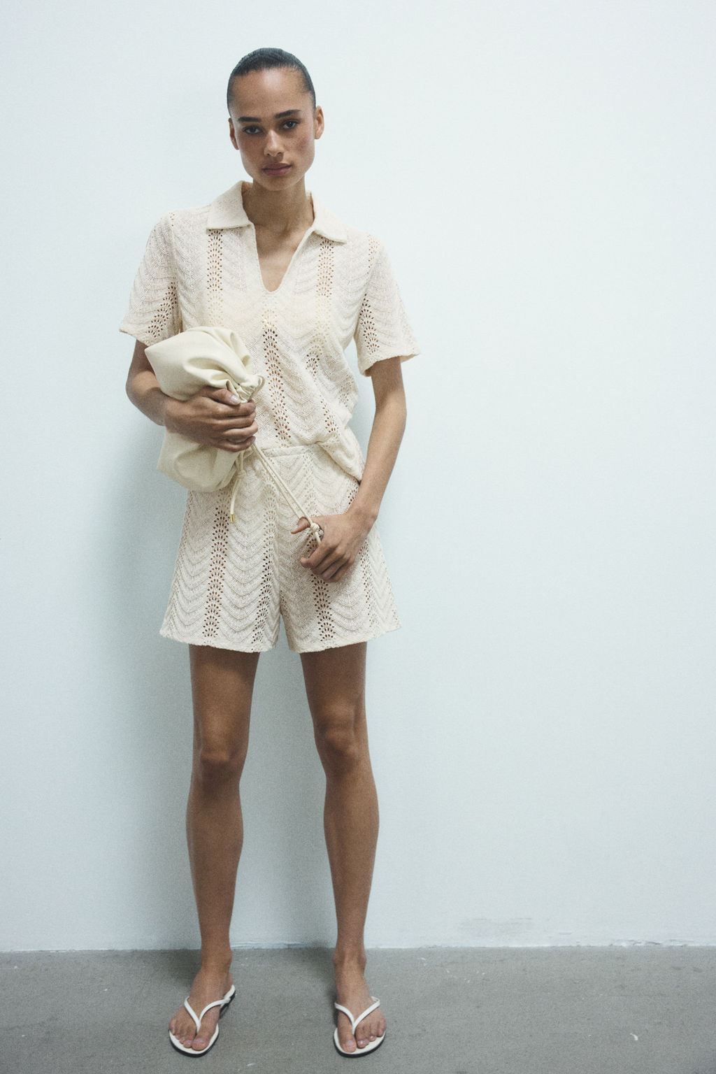 Polo efecto crochet - H&m фото 6