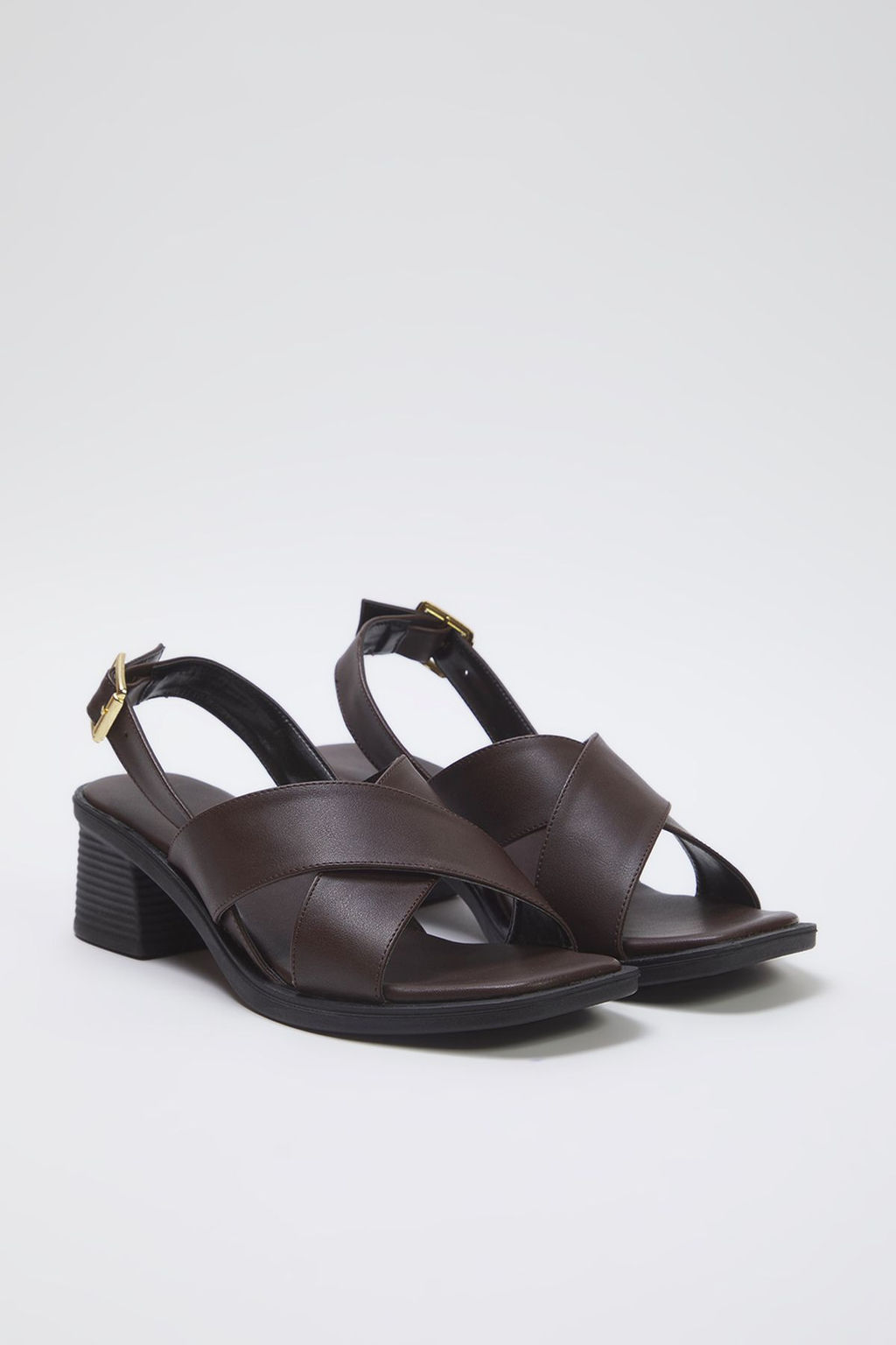 Trendyol Shoes Kahverengi Blok Topuklu Ekstra Rahat Kad?n Topuklu Sandalet TAKSS25TO00034 - Trendyolmilla фото 6