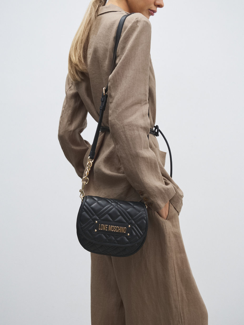 Кросс-боди LOVE MOSCHINO QUILTED BAG Артикул 4623929, черный  фото 2