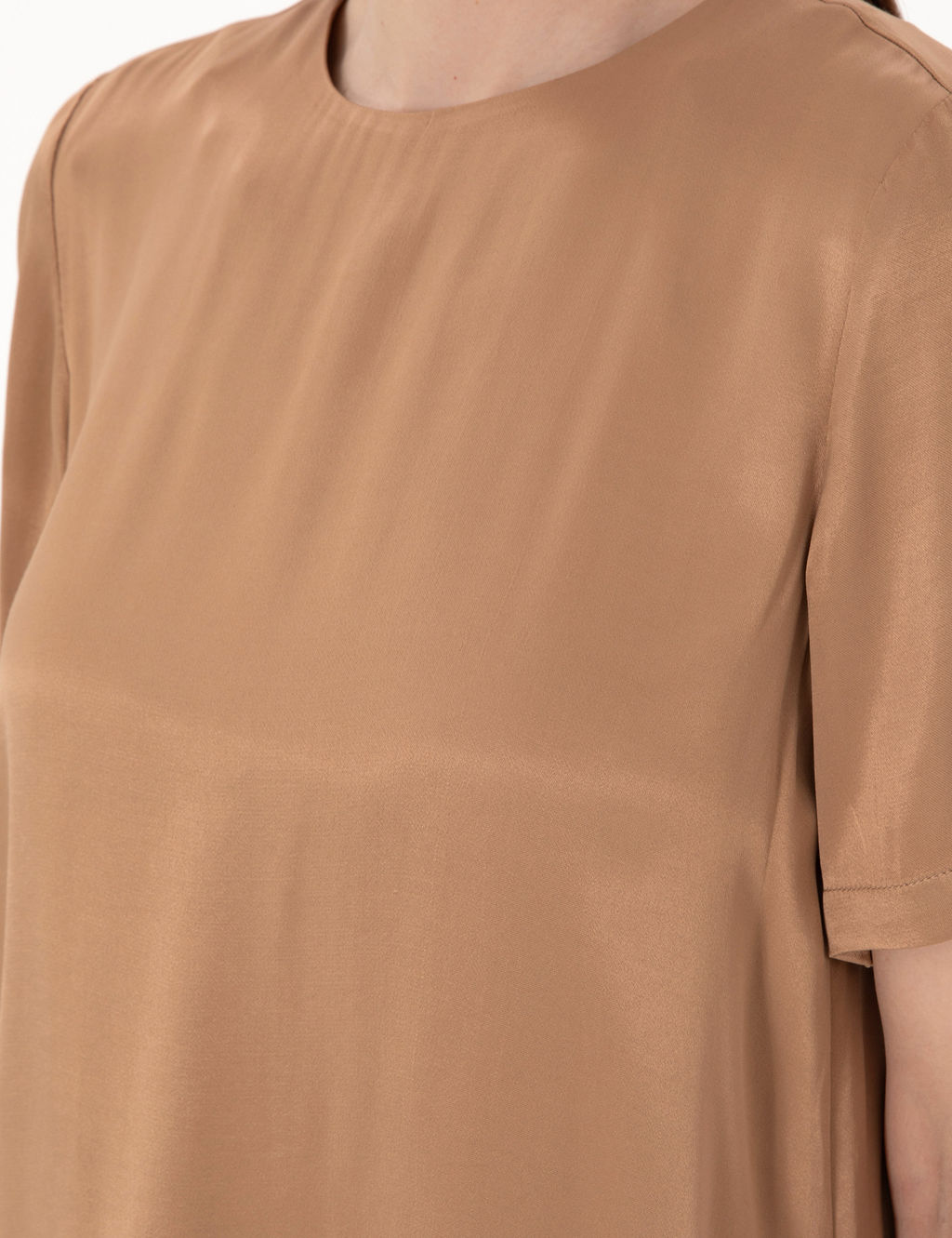 Kahverengi Comfort Fit Bluz