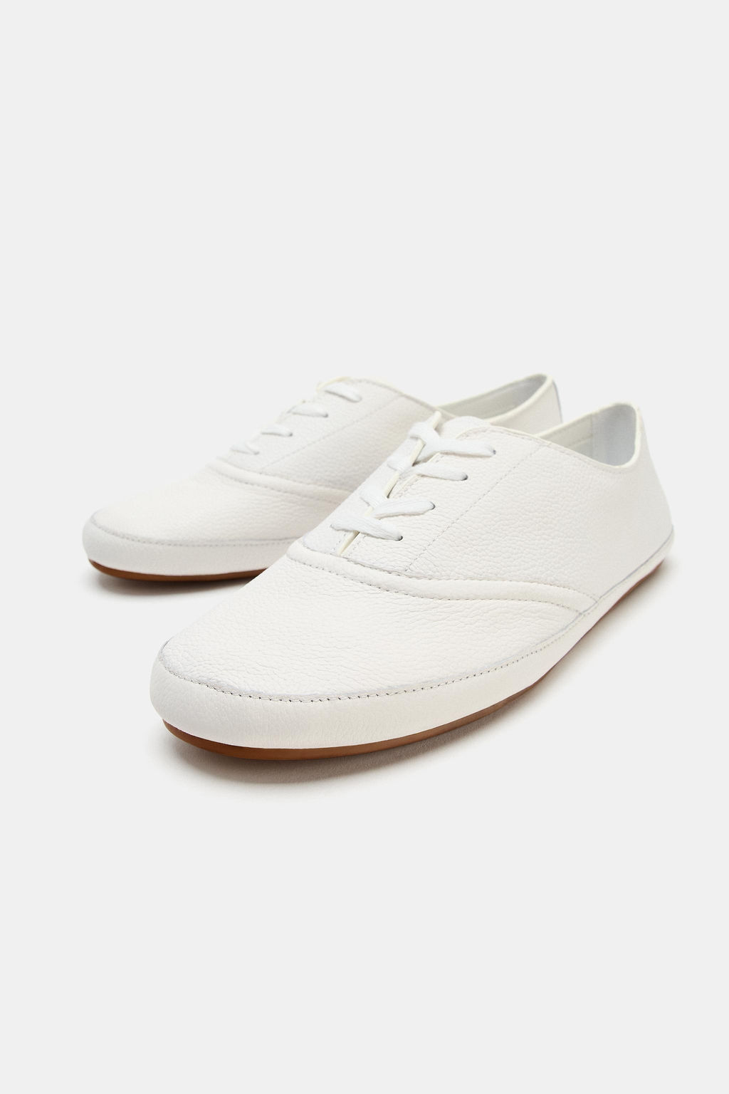 ZAPATILLA PIEL BLUCHER / Blanco