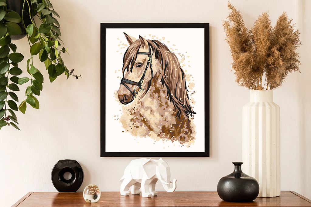 ФРЕЯ PNB/PM-043 Набор для раскрашивания по номерам 40 х 30 см Верный конь