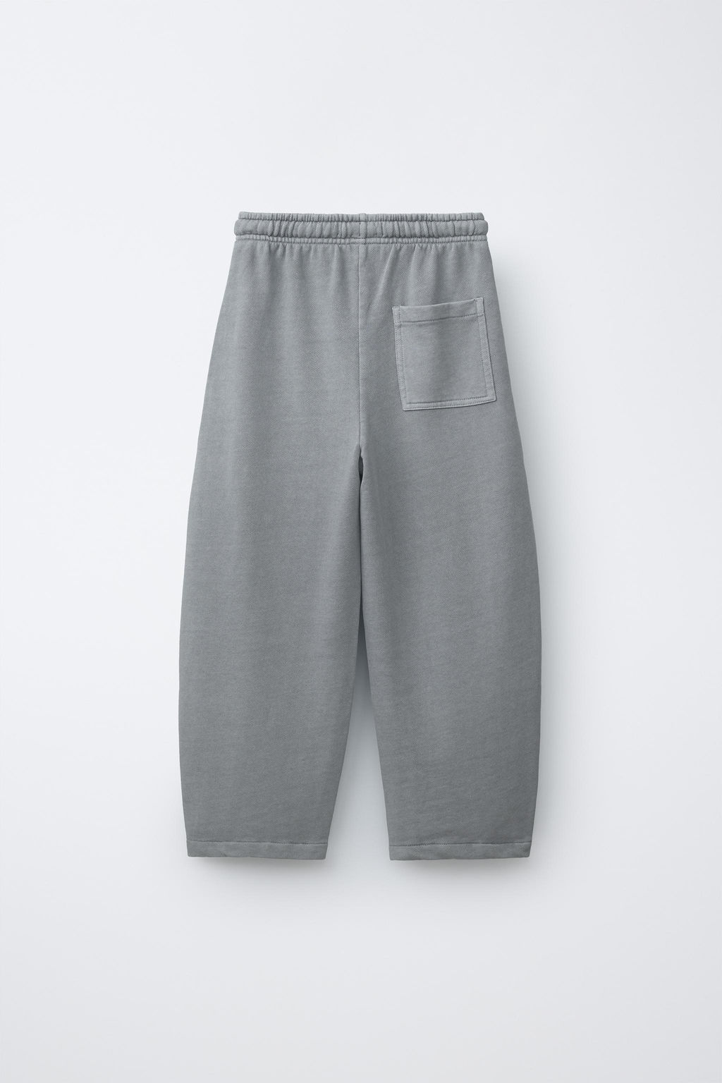 PANTAL?N BARREL GARMENT DYE CORTES / Gris?ceo - Zara фото 2