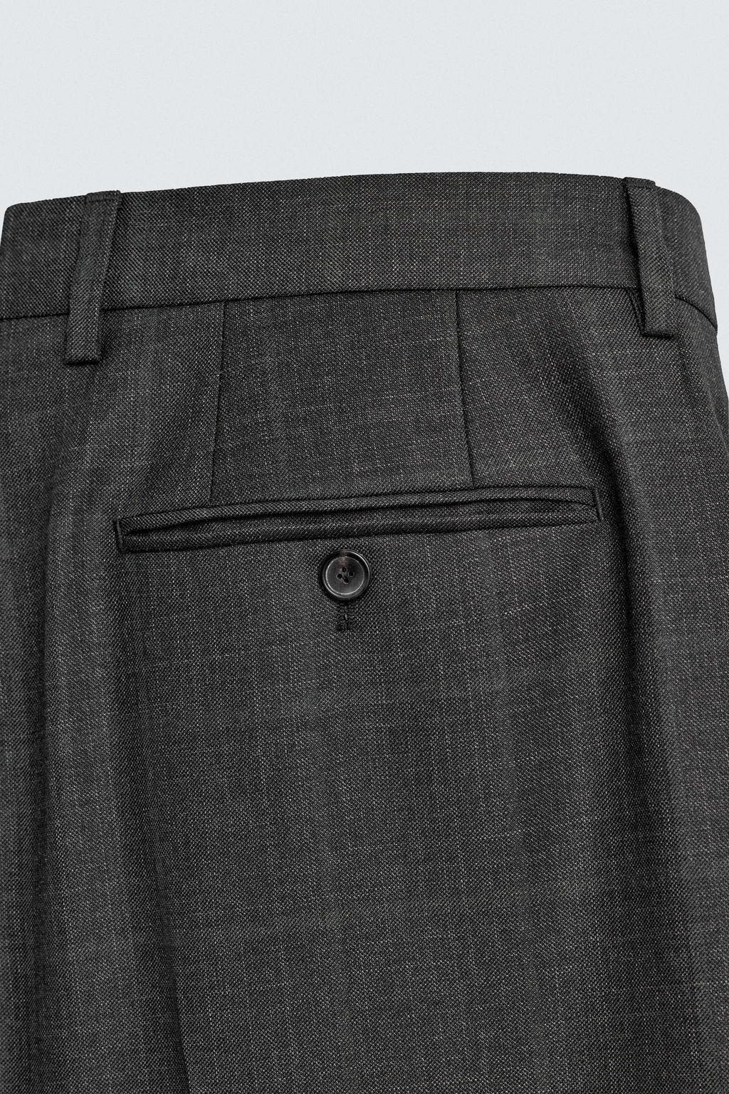 PANTAL?N TRAJE CUADROS 100% LANA / Marengo vigor? - Zara фото 8