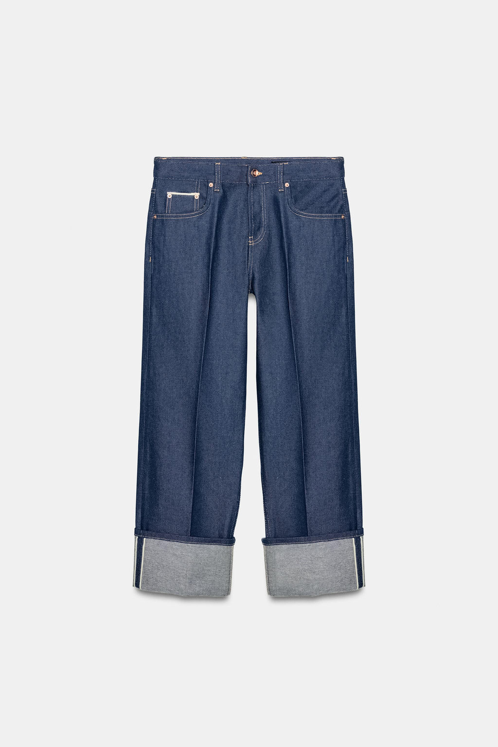 ZW COLLECTION SELVEDGE LOW-RISE JEANS - Zara фото 12
