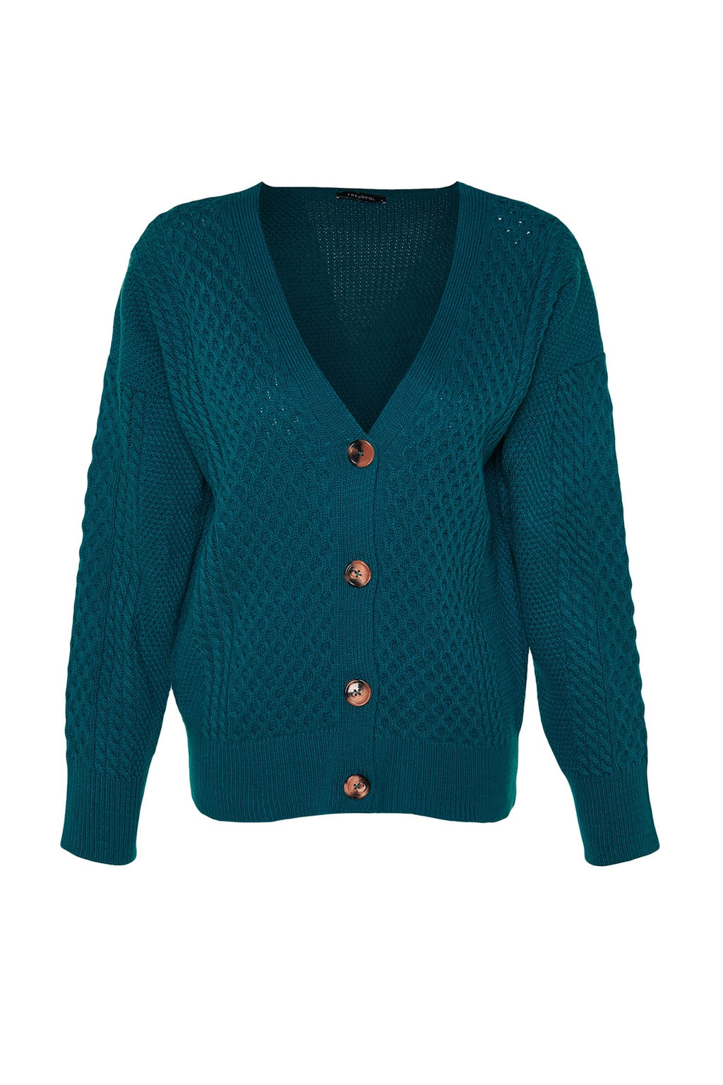 TRENDYOLMILLA Bordo Genis Kal?p Basic Triko H?rka TWOAW22HI0423  фото 6