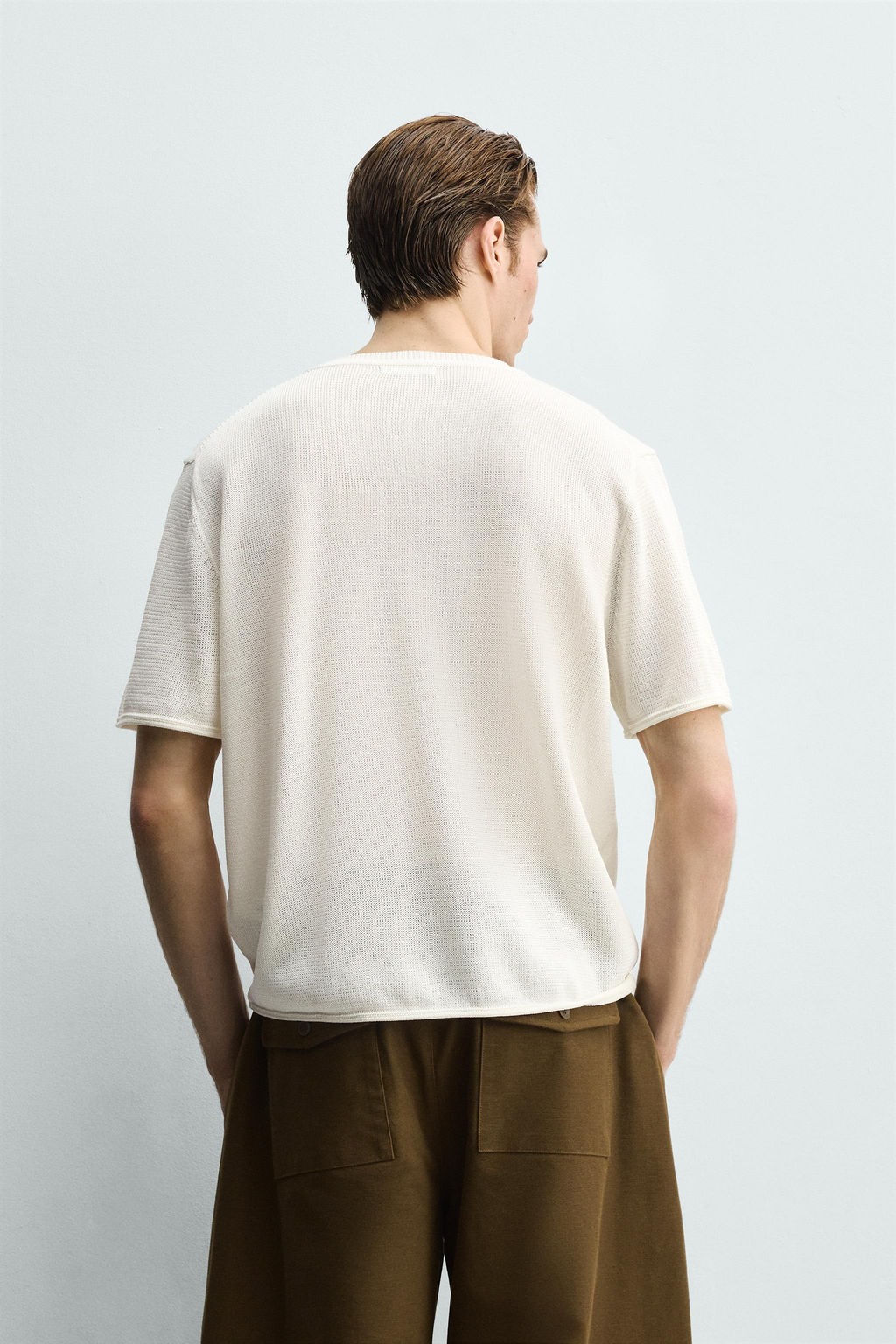 VISCOSE BLEND KNIT T-SHIRT - Zara фото 3