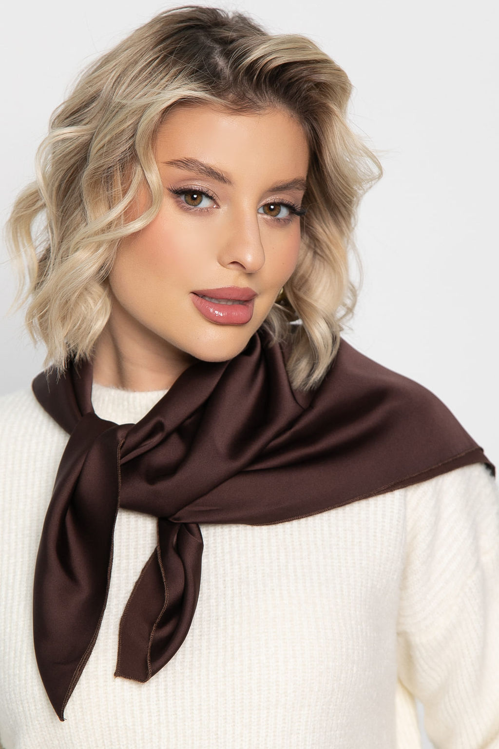 Косынка с завязками (шоколад) КЗВ9-53М