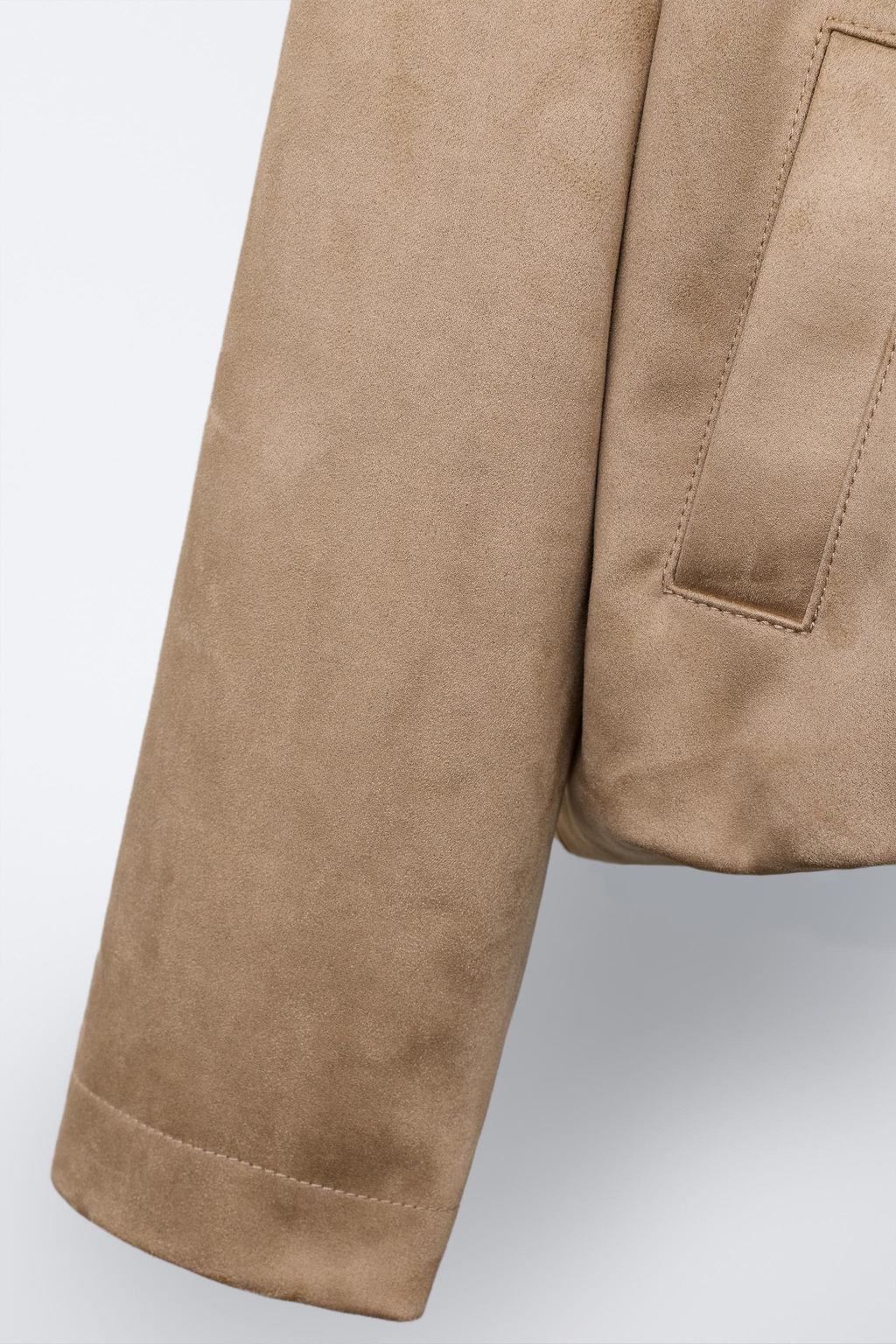 FAUX SUEDE BALLOON JACKET - Zara фото 6