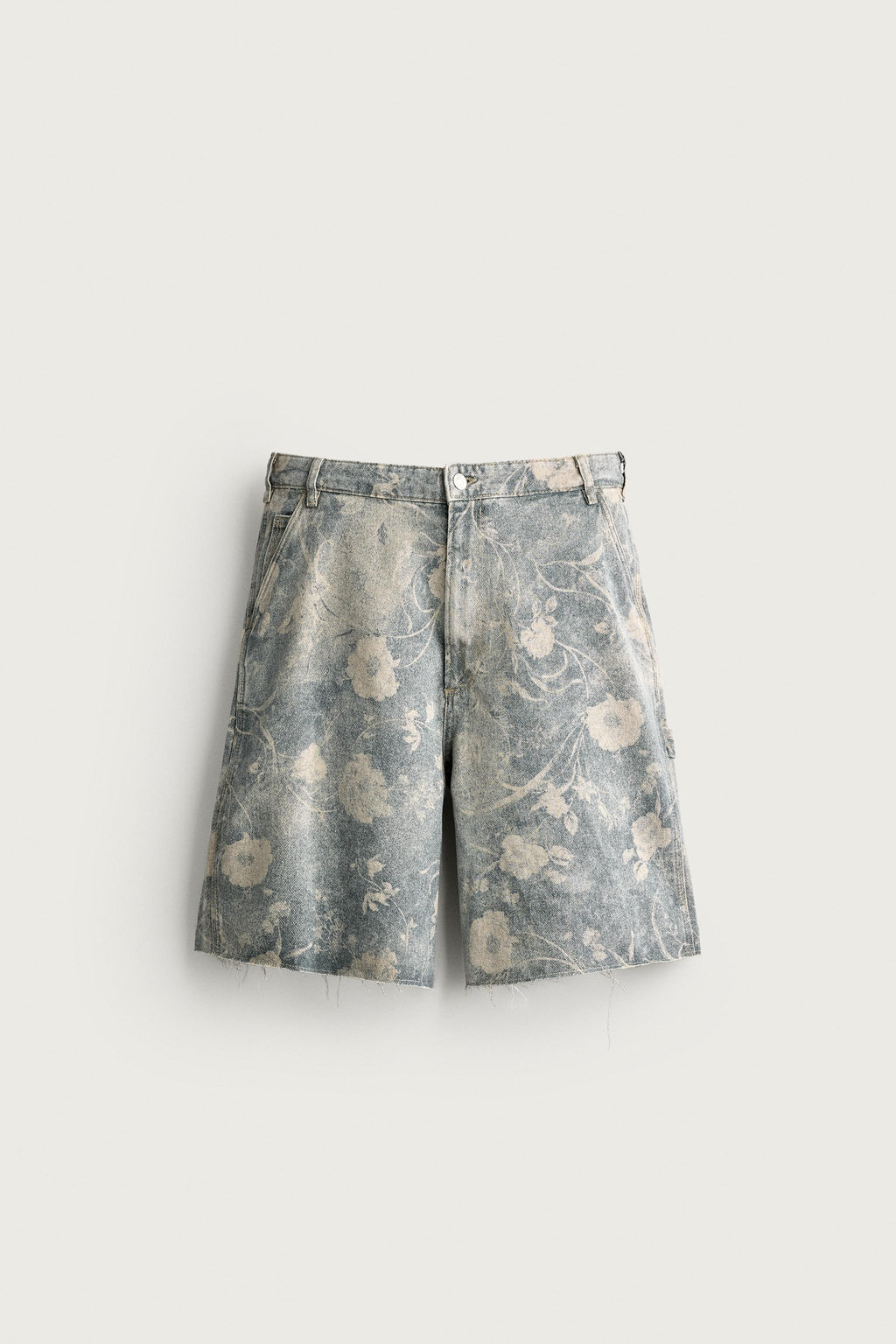 BERMUDA RELAXED FIT ESTAMPADO FLORAL LAVADO / 025 - Zara фото 7