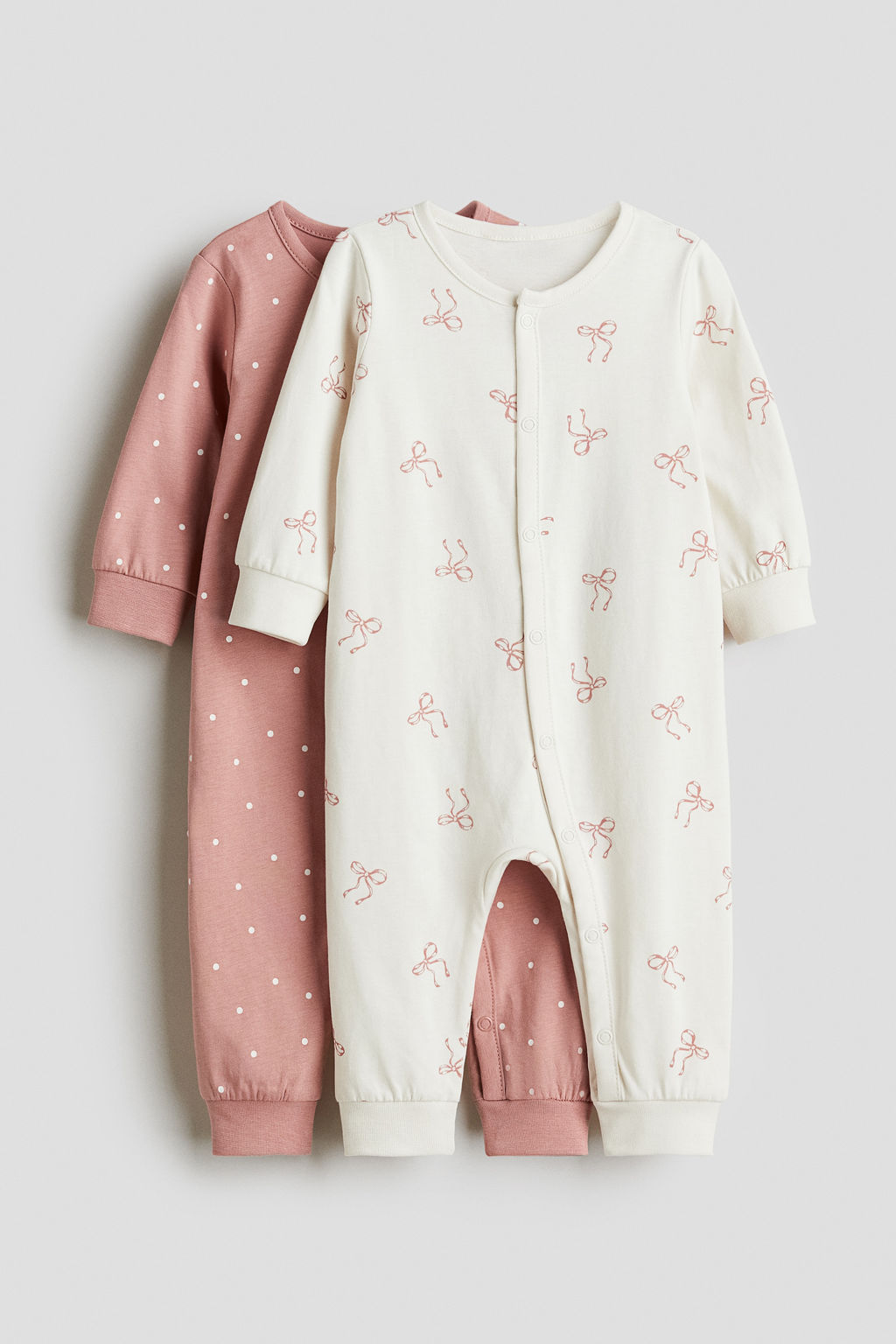 Pack de 2 pijamas enteros en algod?n