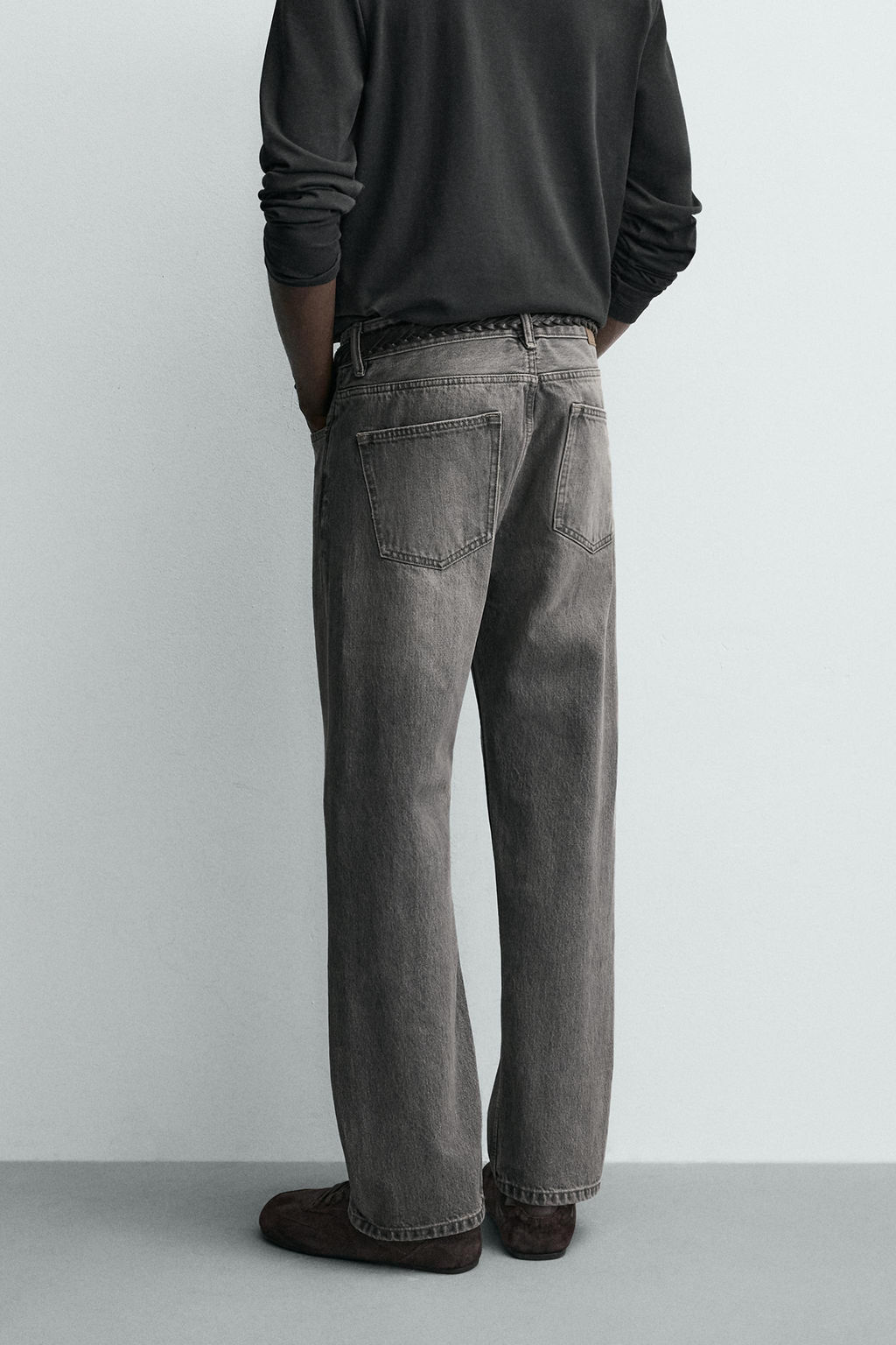 JEANS REGULAR FIT / Gris - Zara фото 12