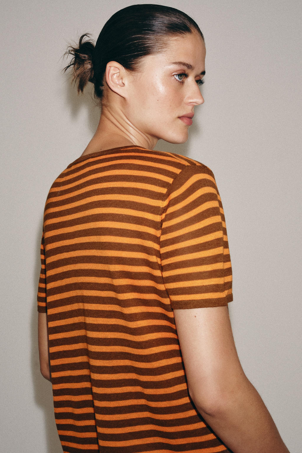 TOP PUNTO RAYAS / Naranja