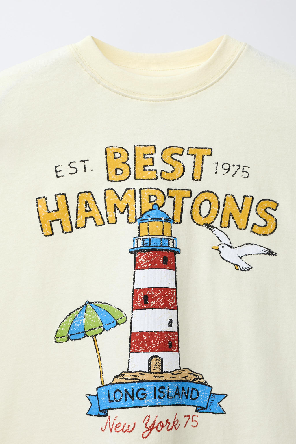 CAMISETA ESTAMPADA MENSAJE / Amarillo pastel - Zara фото 3