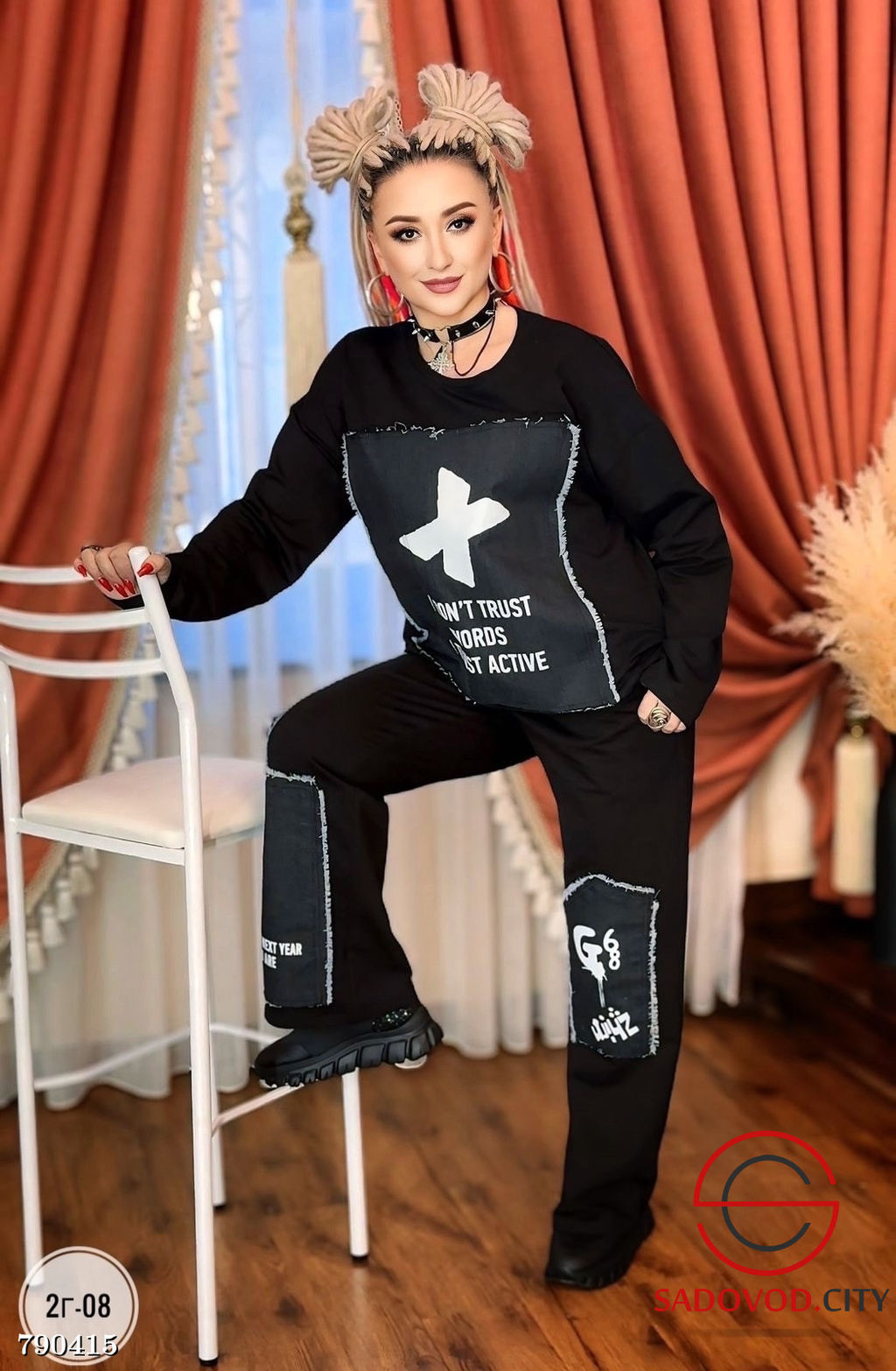 Женский спортивный костюм двойка - Bruno фото 4