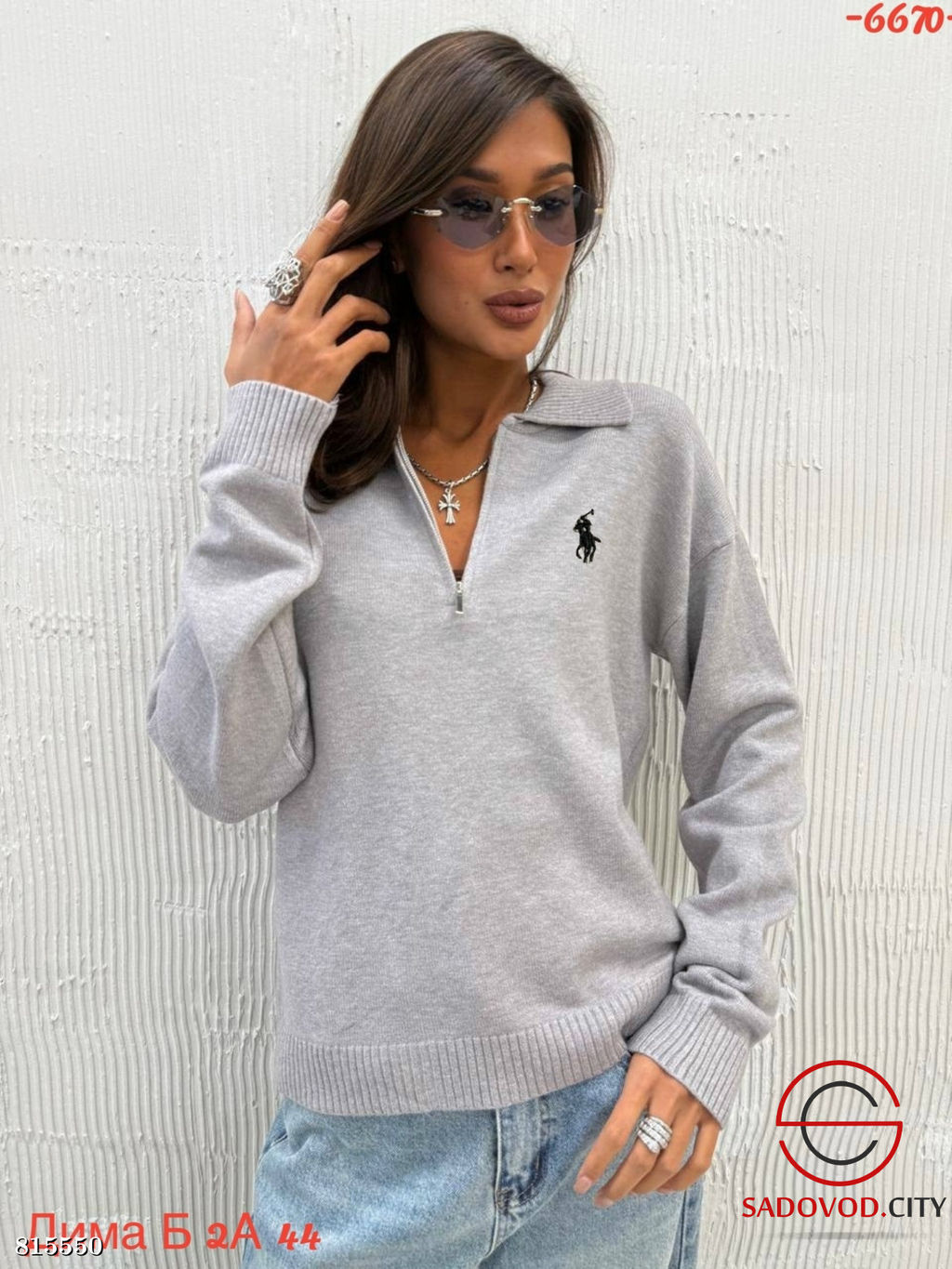 Кофта женская на полузамке - Bruno фото 2