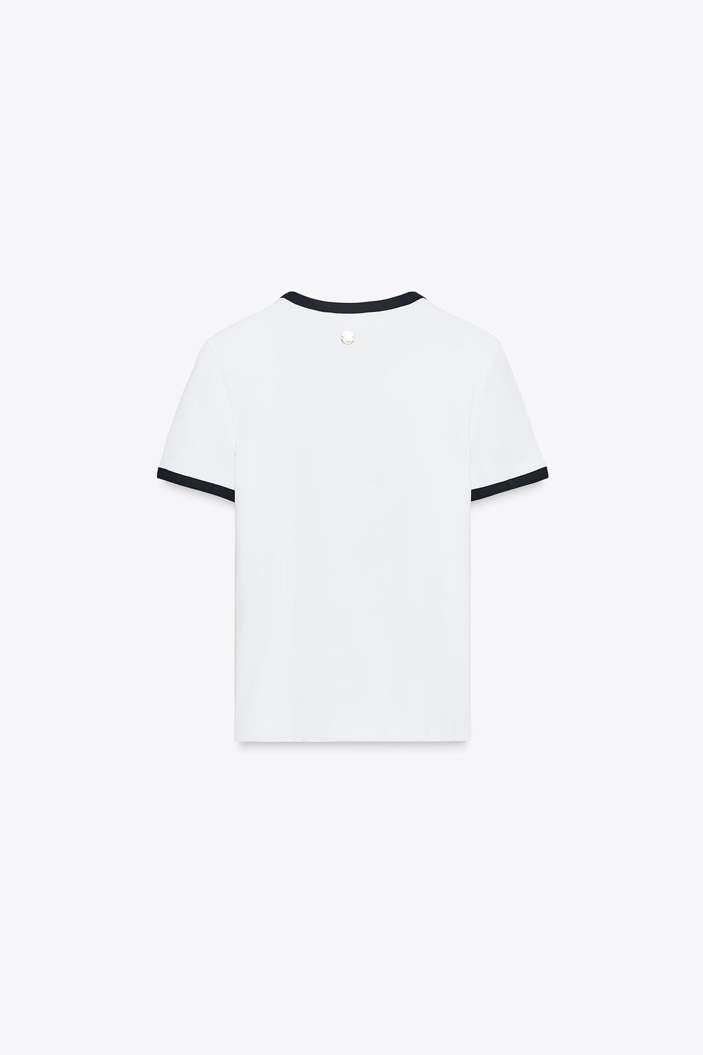 ZARA T-SHIRT WITH TRIM AND BROOCH  фото 13