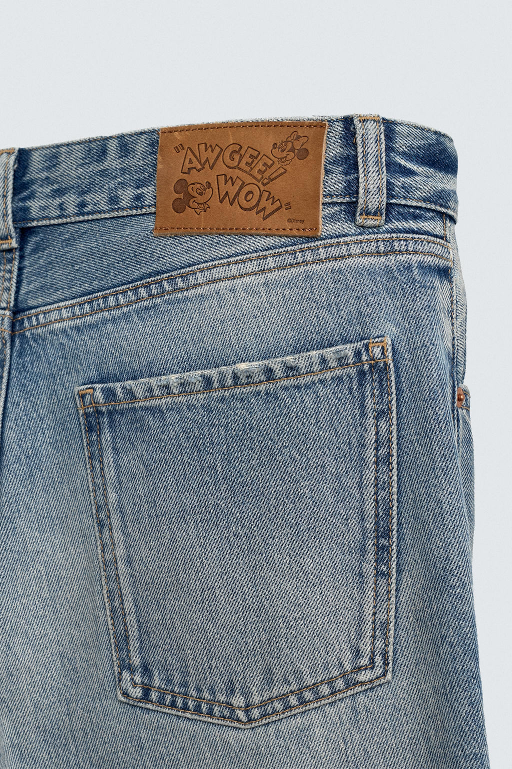 RIPPED FLARE FIT JEANS HARRY LAMBERT FOR ZARA X DISNEY  фото 11