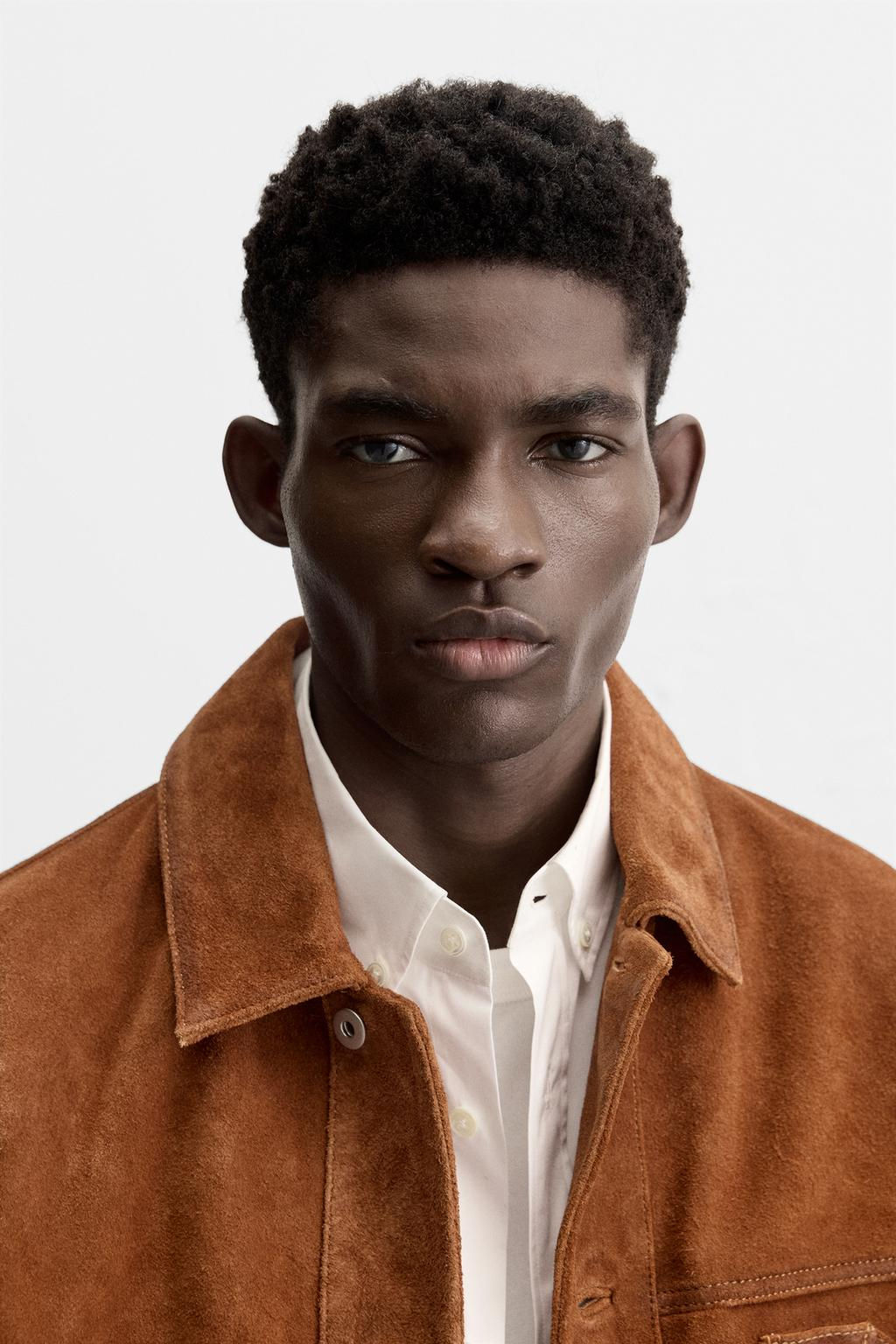 LEATHER JACKET WITH POCKETS - Zara фото 14