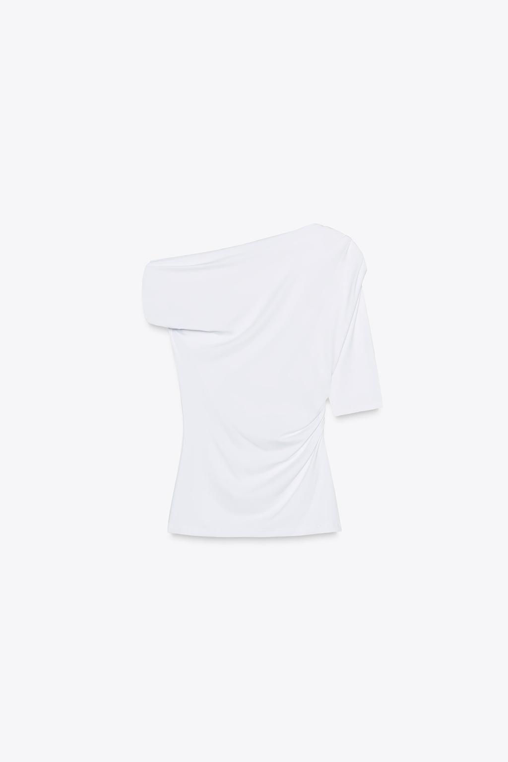 ASYMMETRIC POLYAMIDE TOP - Zara фото 24