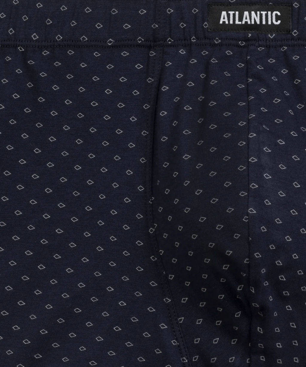 ATLANTIC 3MH-197 Трусы шорты Three Prints - набор 3 шт. голубой + темно-синий + каберне  фото 6
