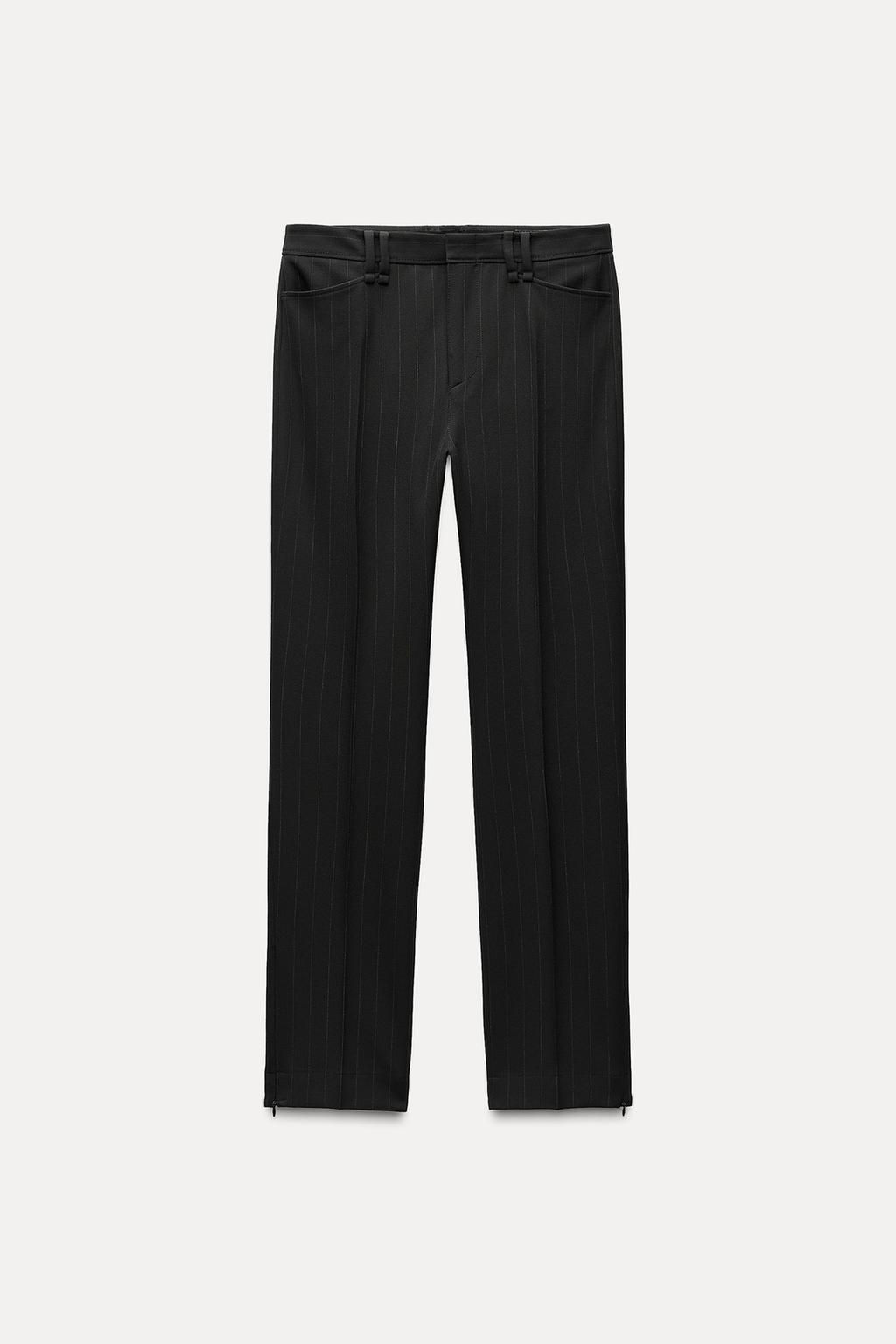 ZW COLLECTION PINSTRIPE TROUSERS - Zara фото 4