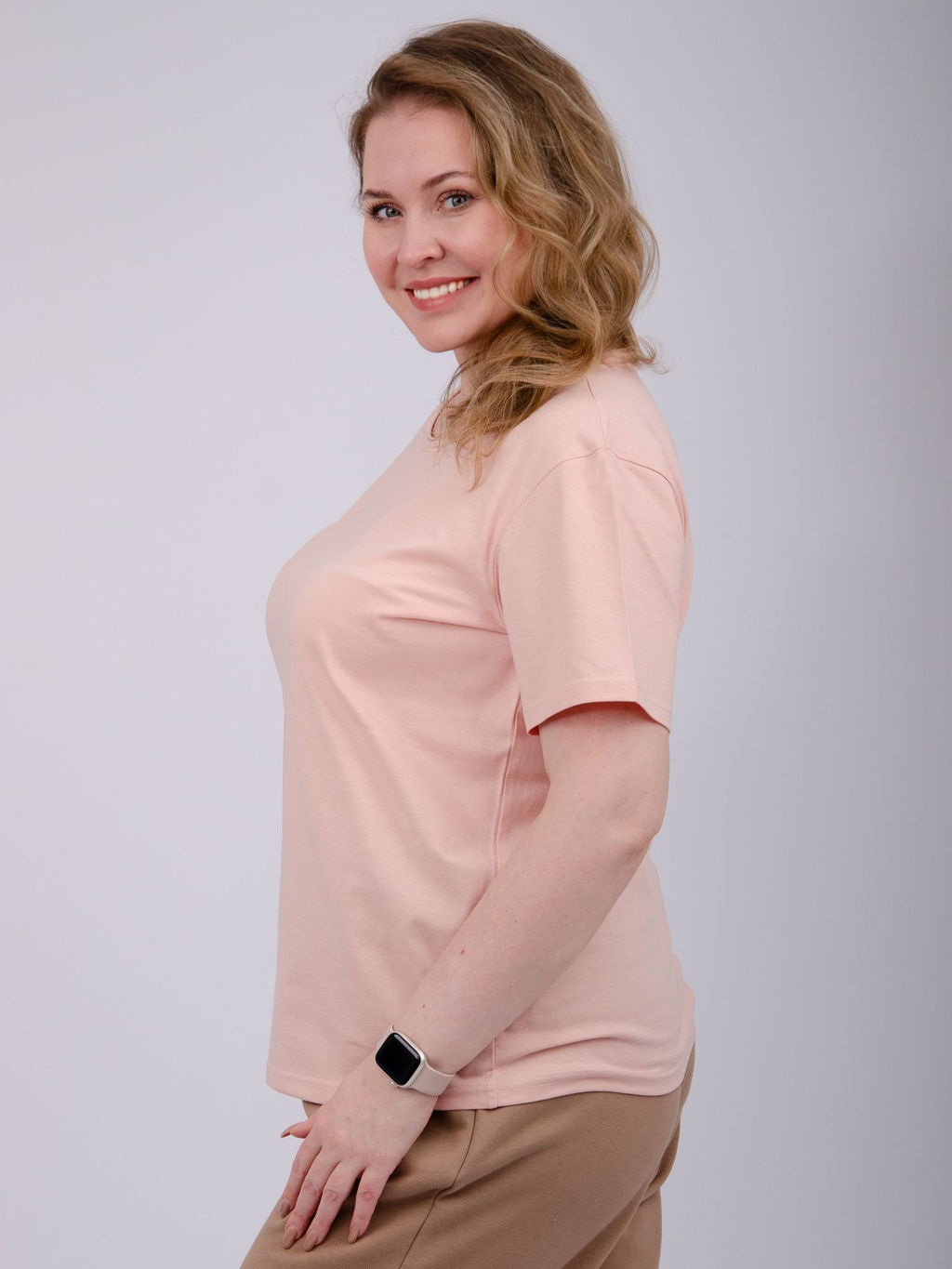 Футболка "Карусель 4" пудра, трикотаж