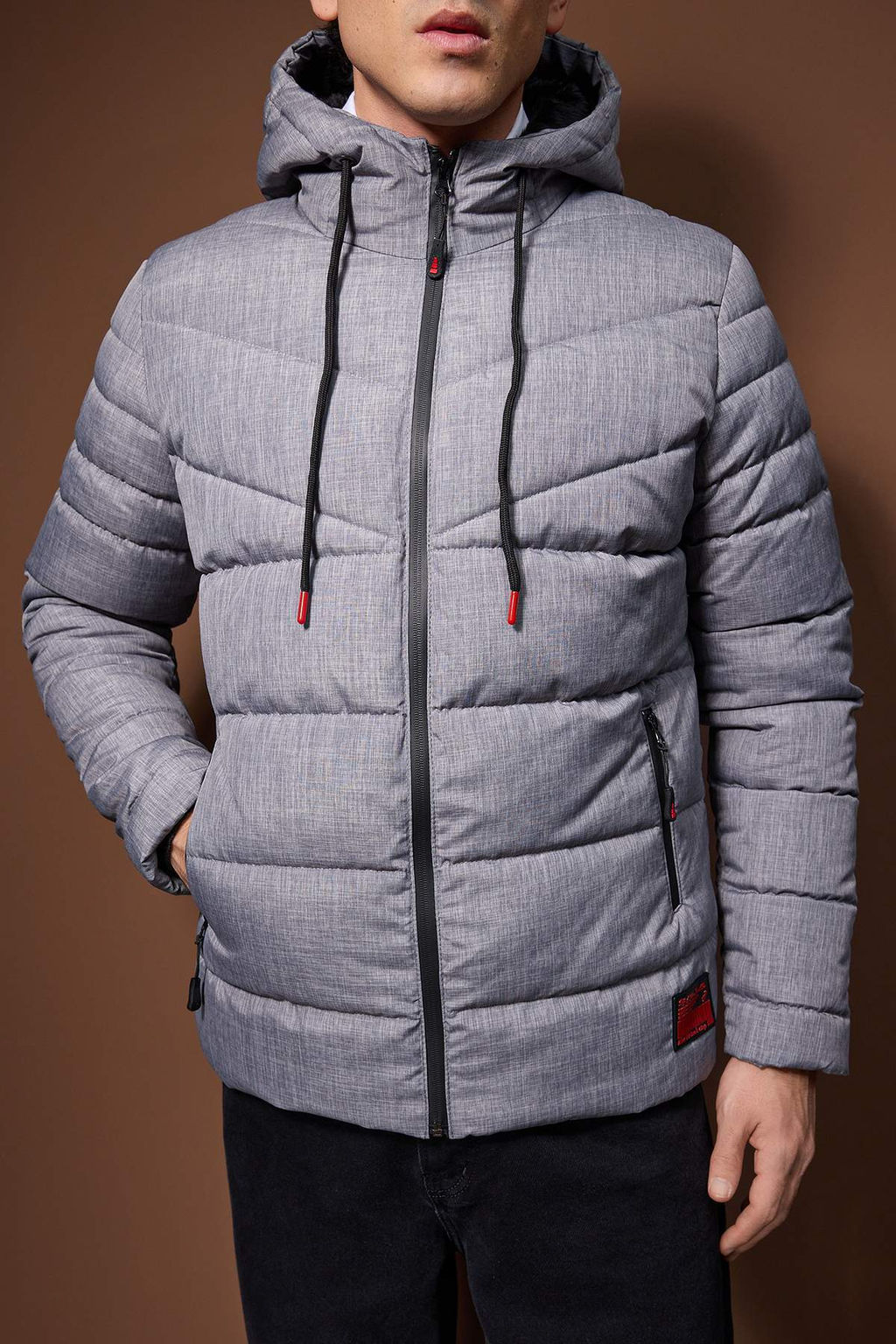 Gri Regular Erkek Mont TMNAW26MO00034 - Trendyolmilla фото 7