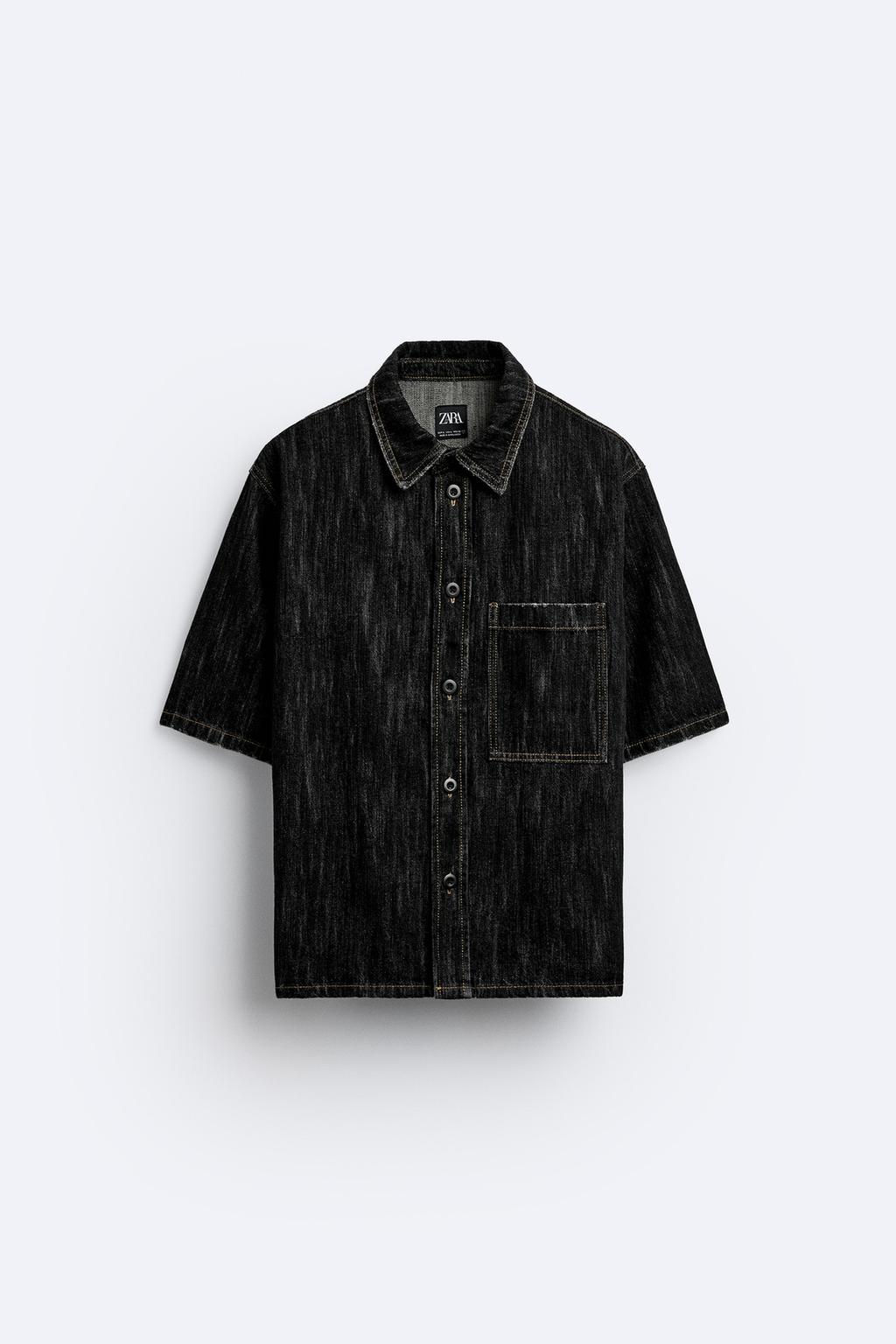 DOKULU DENIM GOMLEK - Zara фото 6