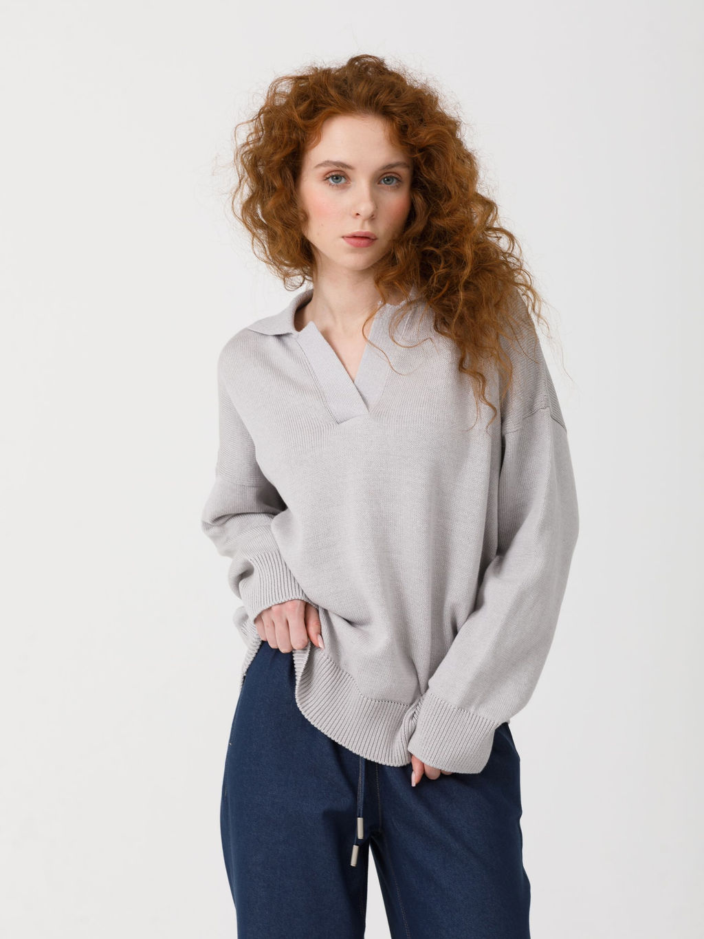 Джемпер поло вязаный - Stilla фото 2