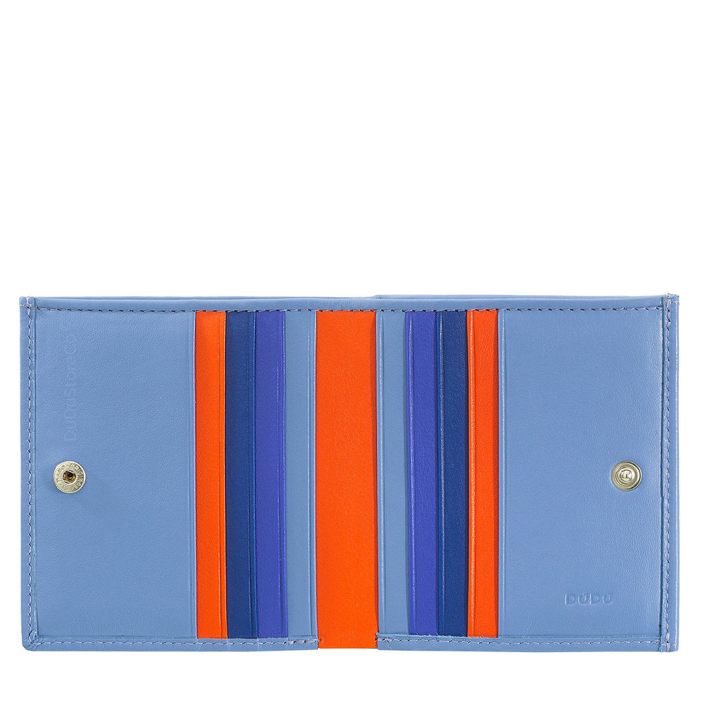 Итальянский кожаный кошелек DuDu серии Flavio | пастельно-голубой - Dudubags фото 3