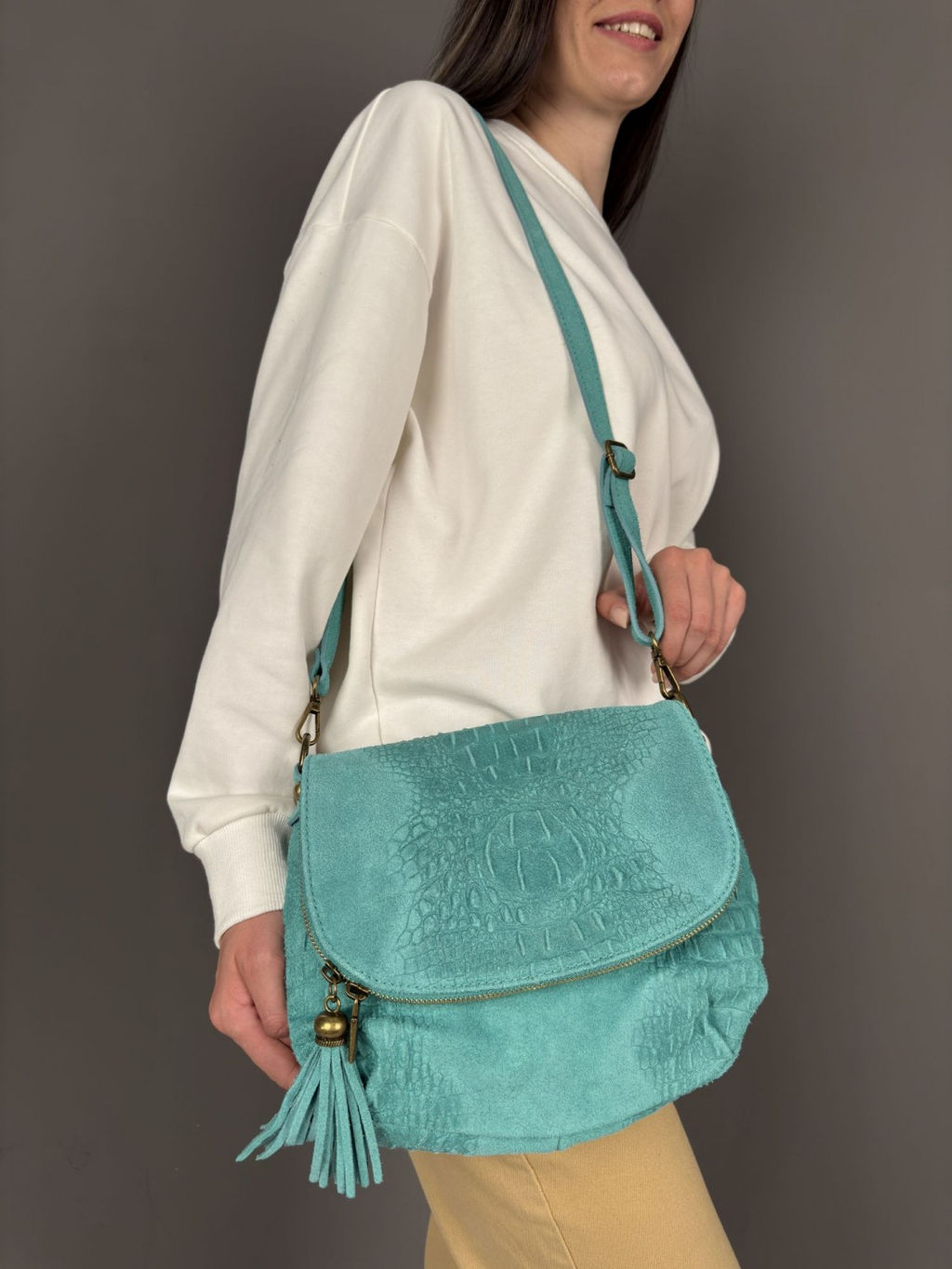 Сумка женская из телячьей кожи