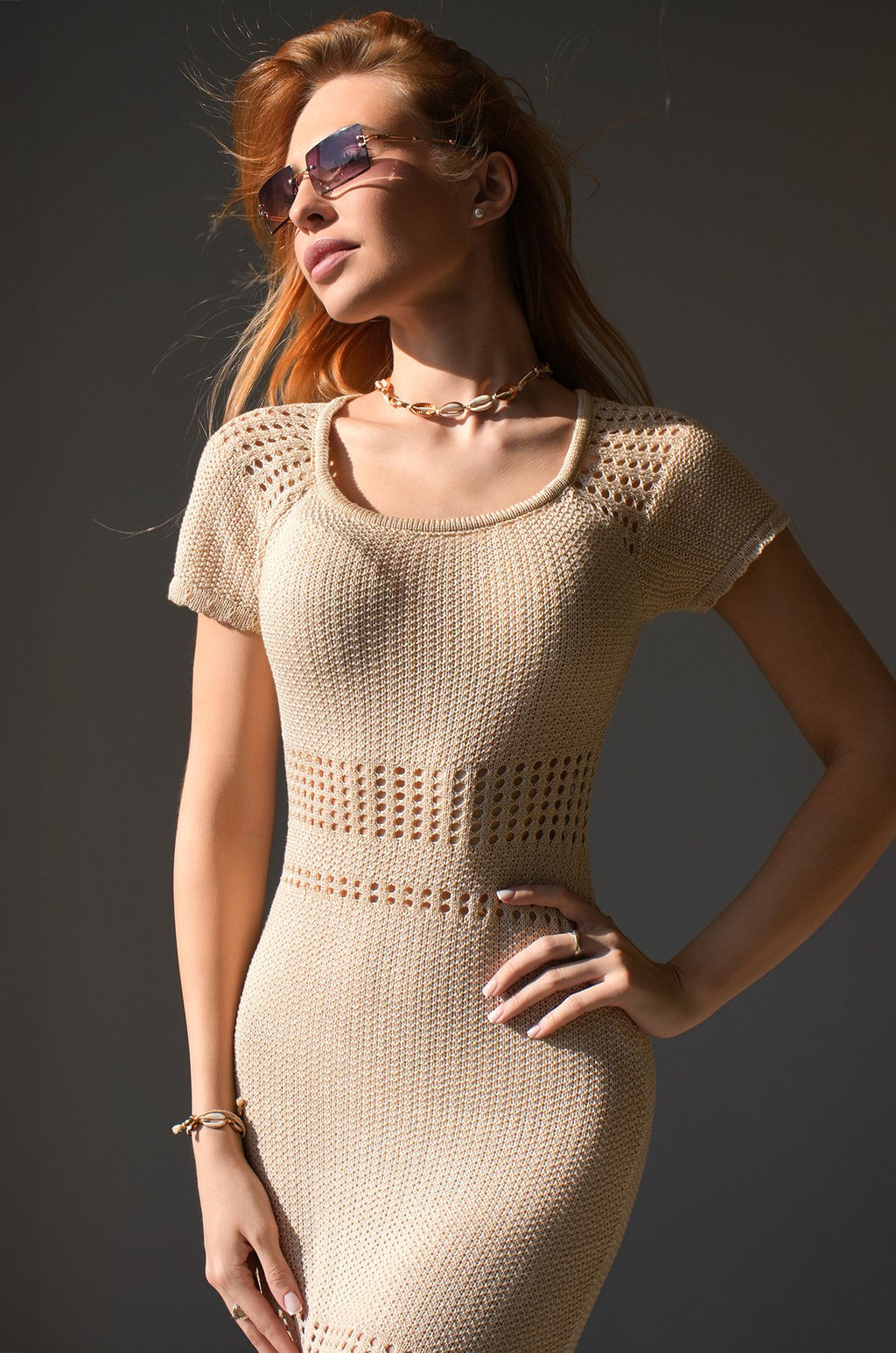 Женское вязаное платье Happyfox