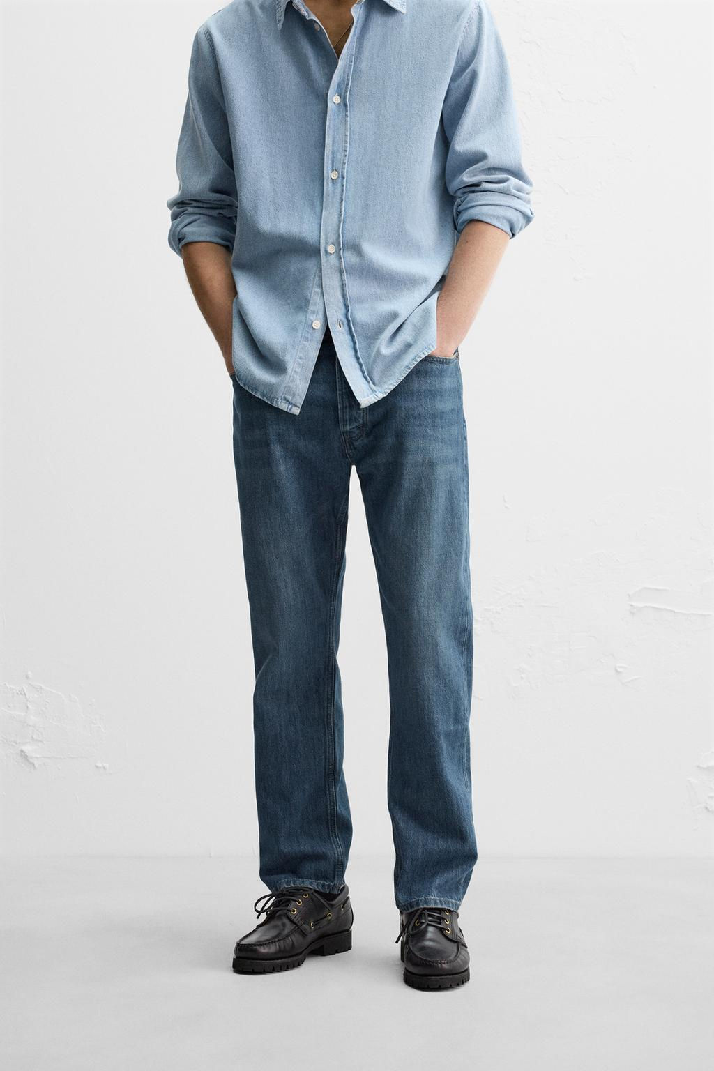 STRAIGHT-FIT REGULAR JEANS - Zara фото 12