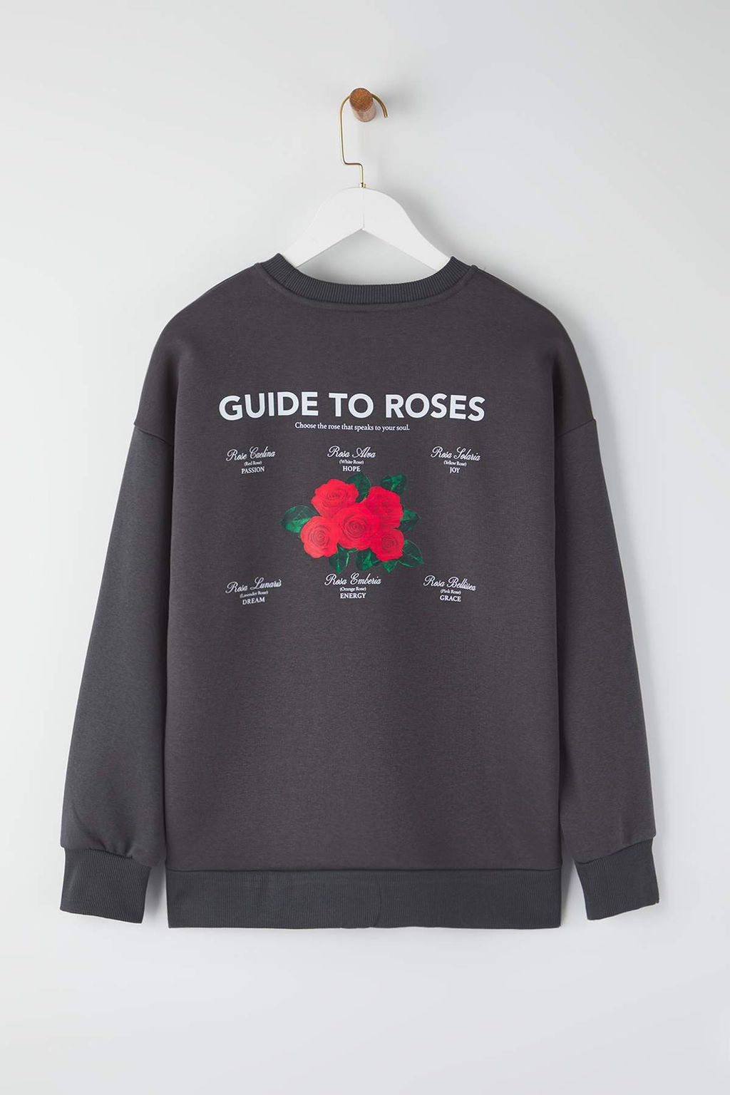 Teen Antrasit Orme Sweatshirt TWOAW26SW00063 - Trendyolmilla фото 6